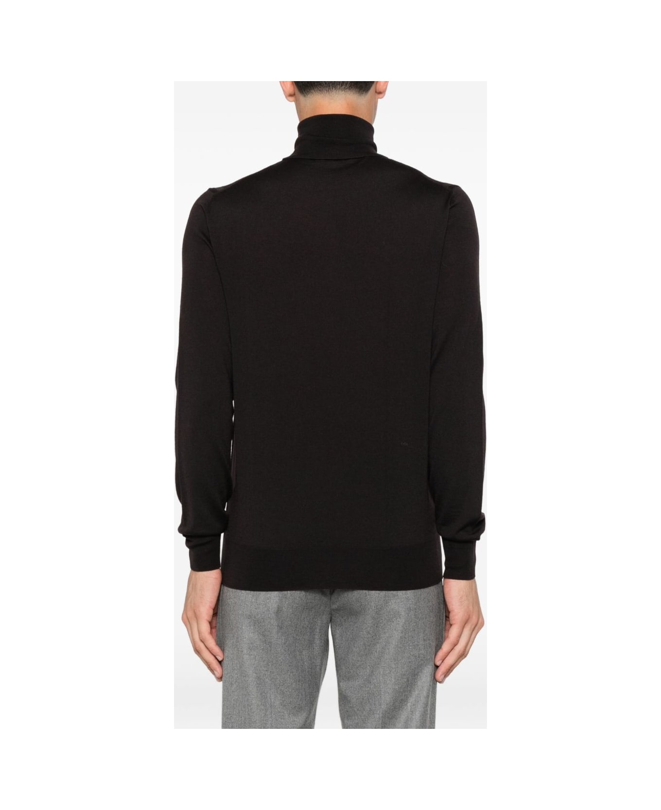 Paolo Pecora Wool Turtleneck Sweater - Brown