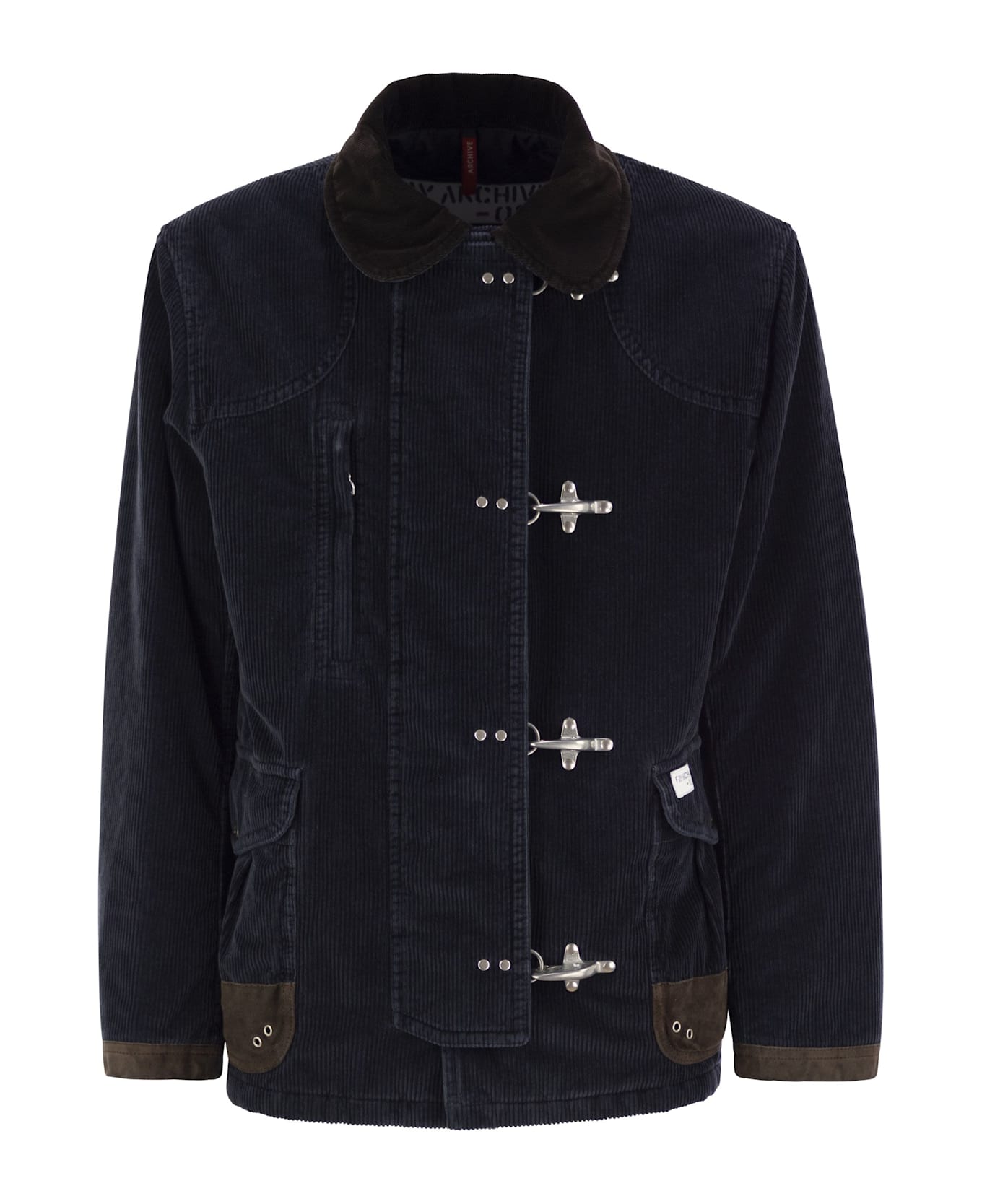 Fay 4 Velvet Hooks - Archive - Navy