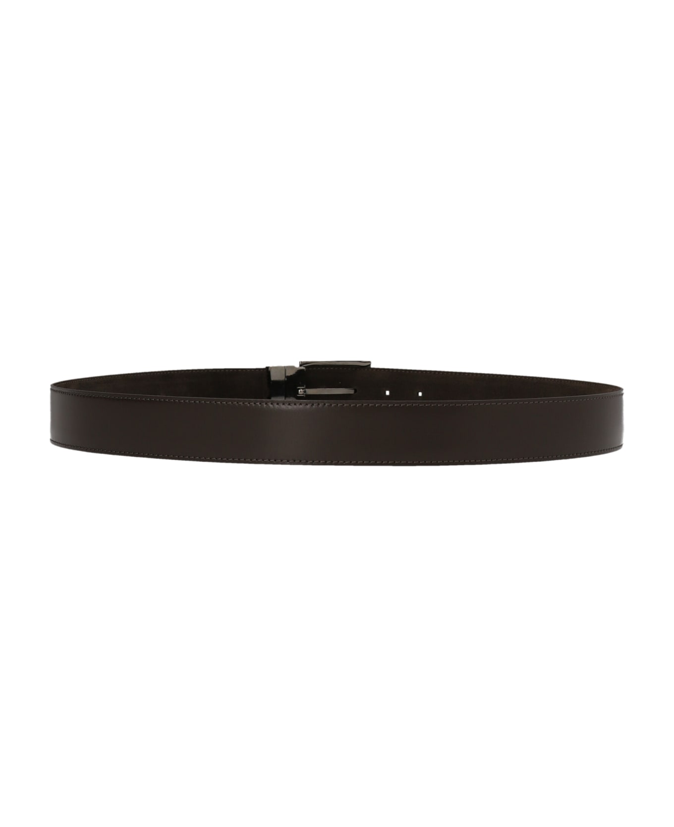 D'Amico Reversible Suede Leather Belt - Brown