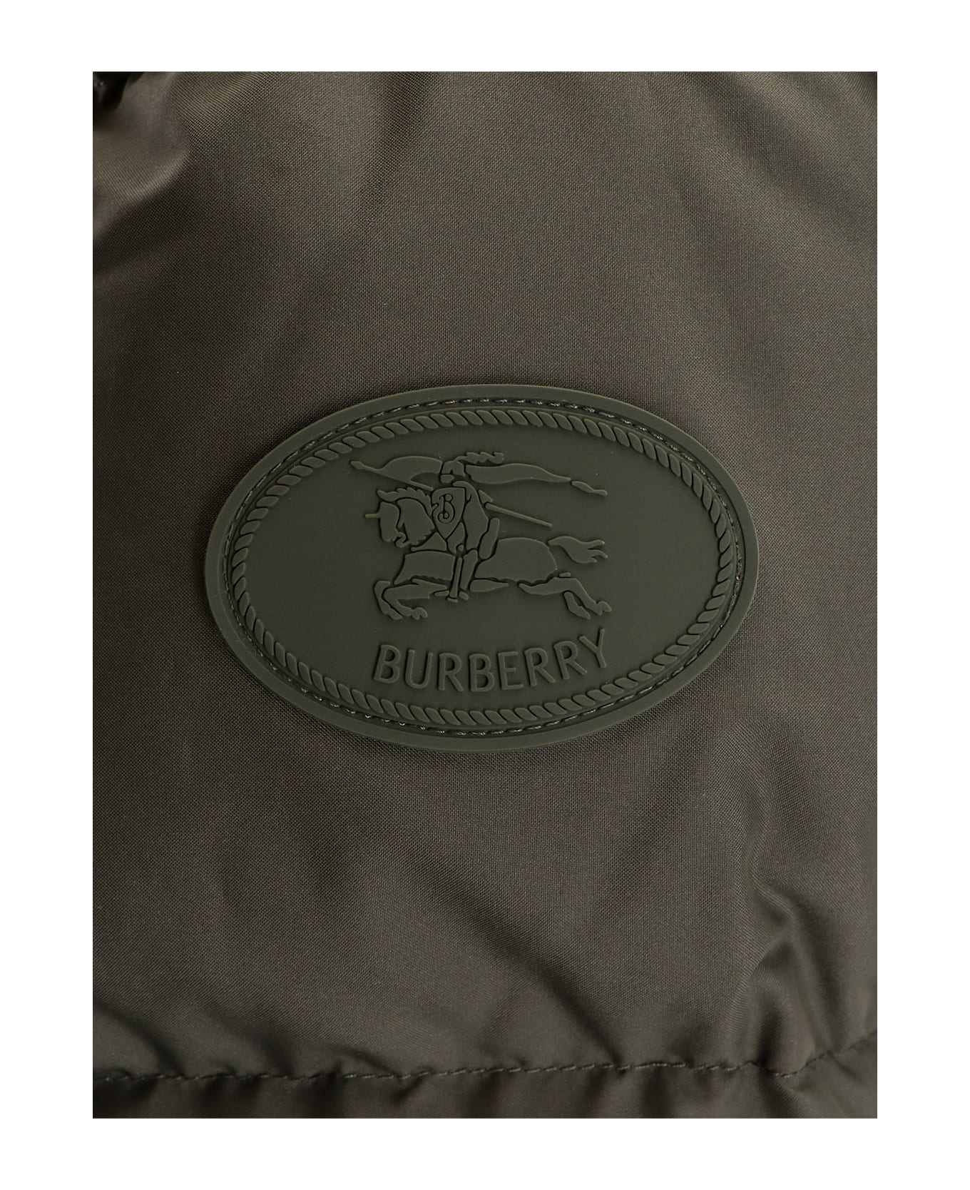 Burberry Nylon Hooded Down Jacket - SHALE