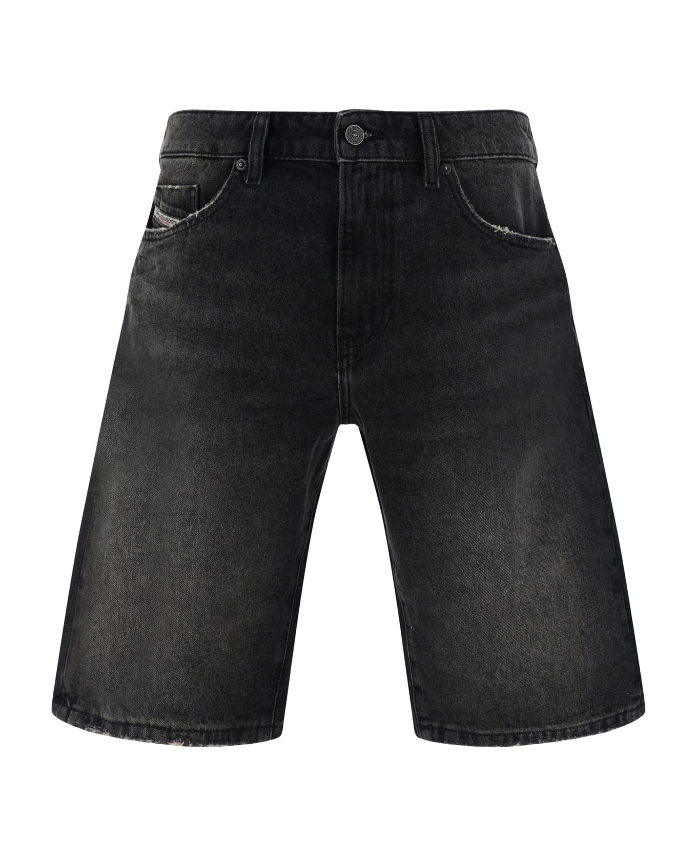 Diesel Denim Shorts - Black/denim ショートパンツ