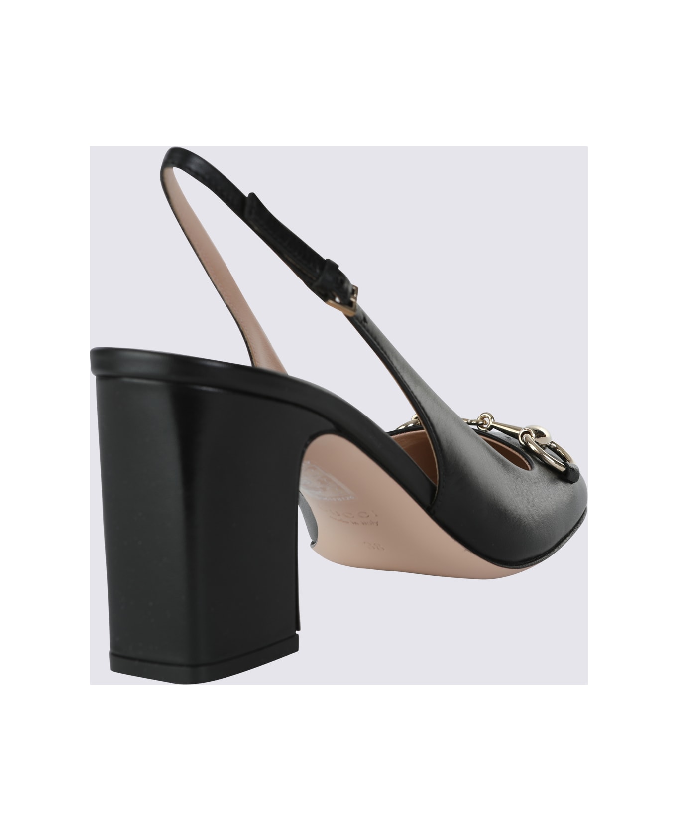 Gucci Black Leather Pumps - Black