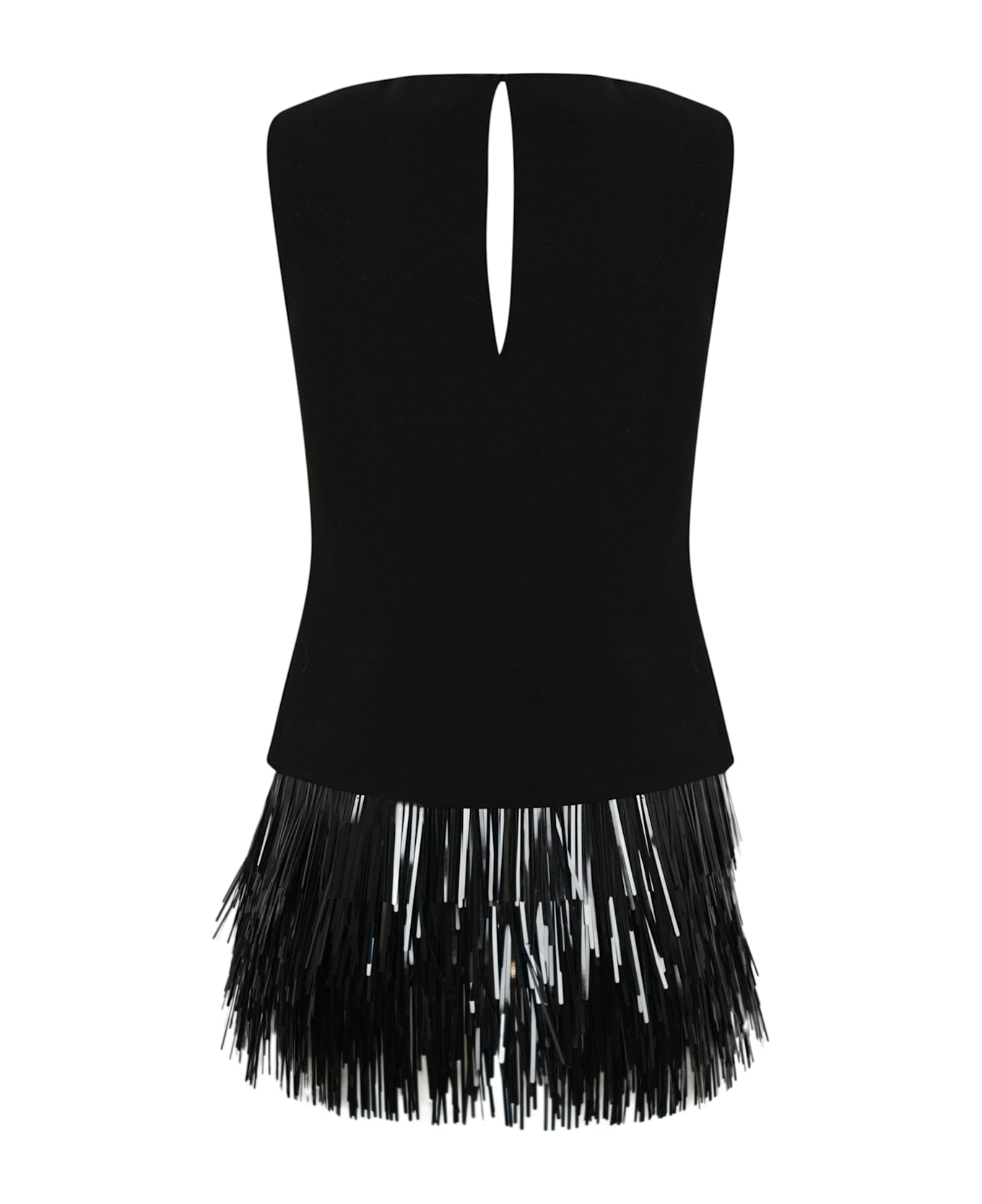 Liviana Conti Blouse With Sequin Fringes - Nero ブラウス