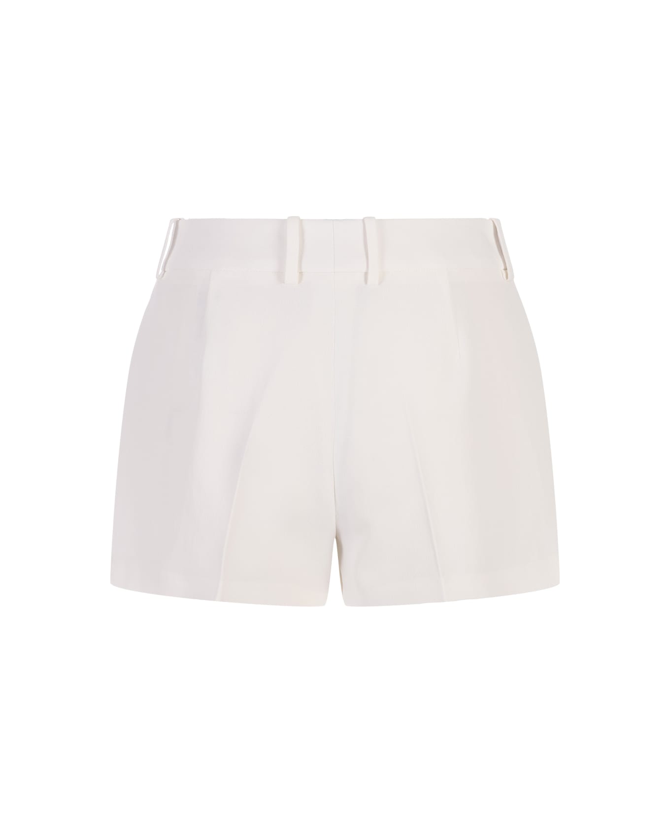 Ermanno Scervino White Linen Blend Tailored Shorts - White