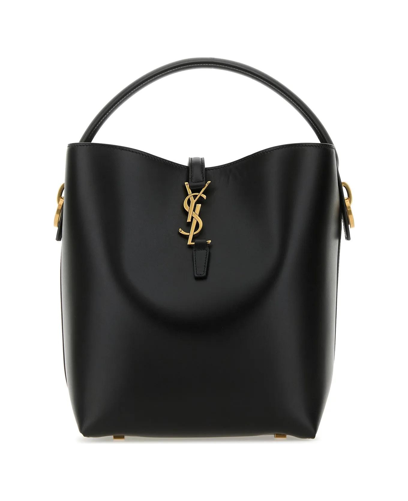 Saint Laurent Black Leather Le 37 Bucket Bag - NERO