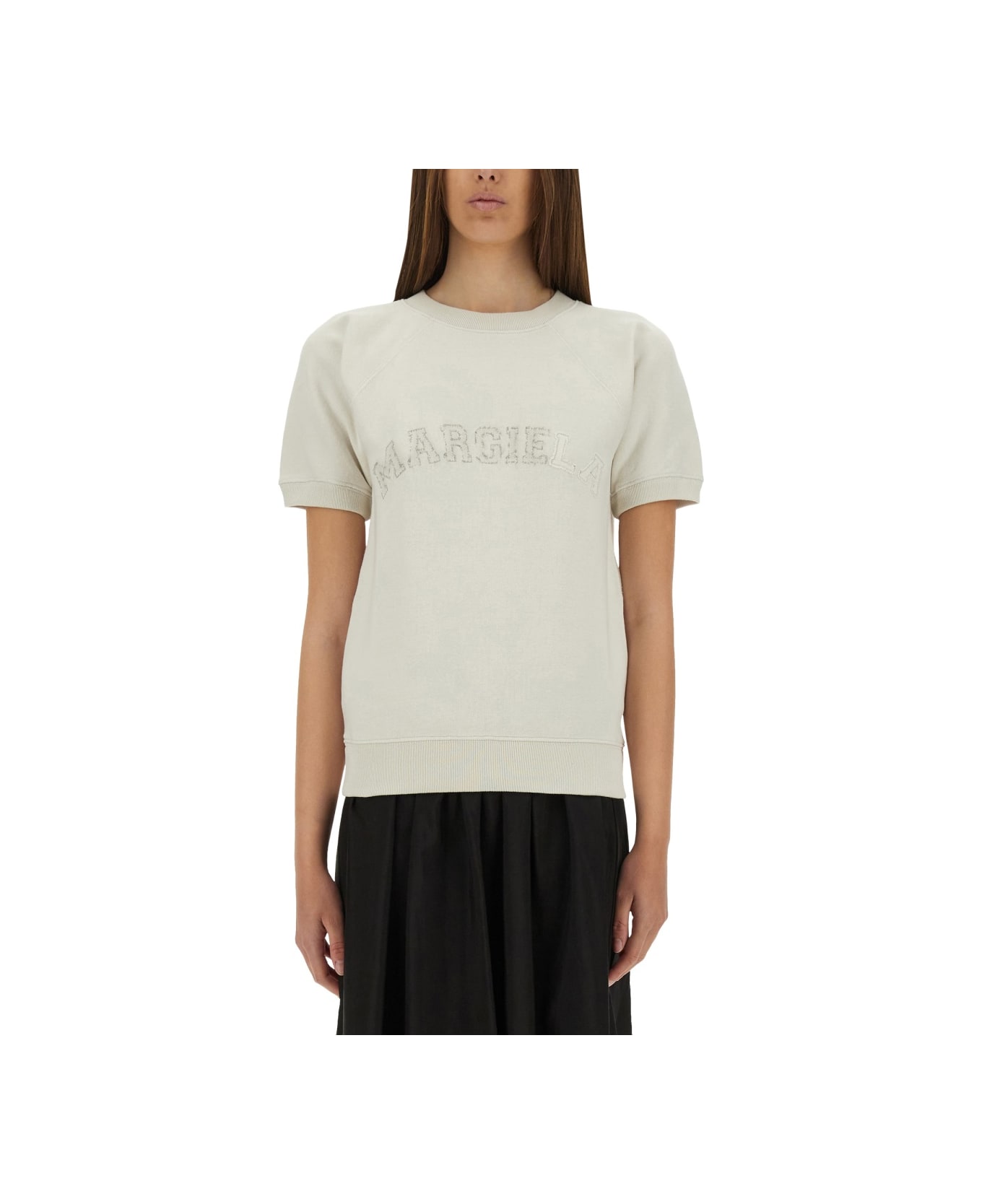 Maison Margiela Short-sleeved Sweatshirt - BUTTER