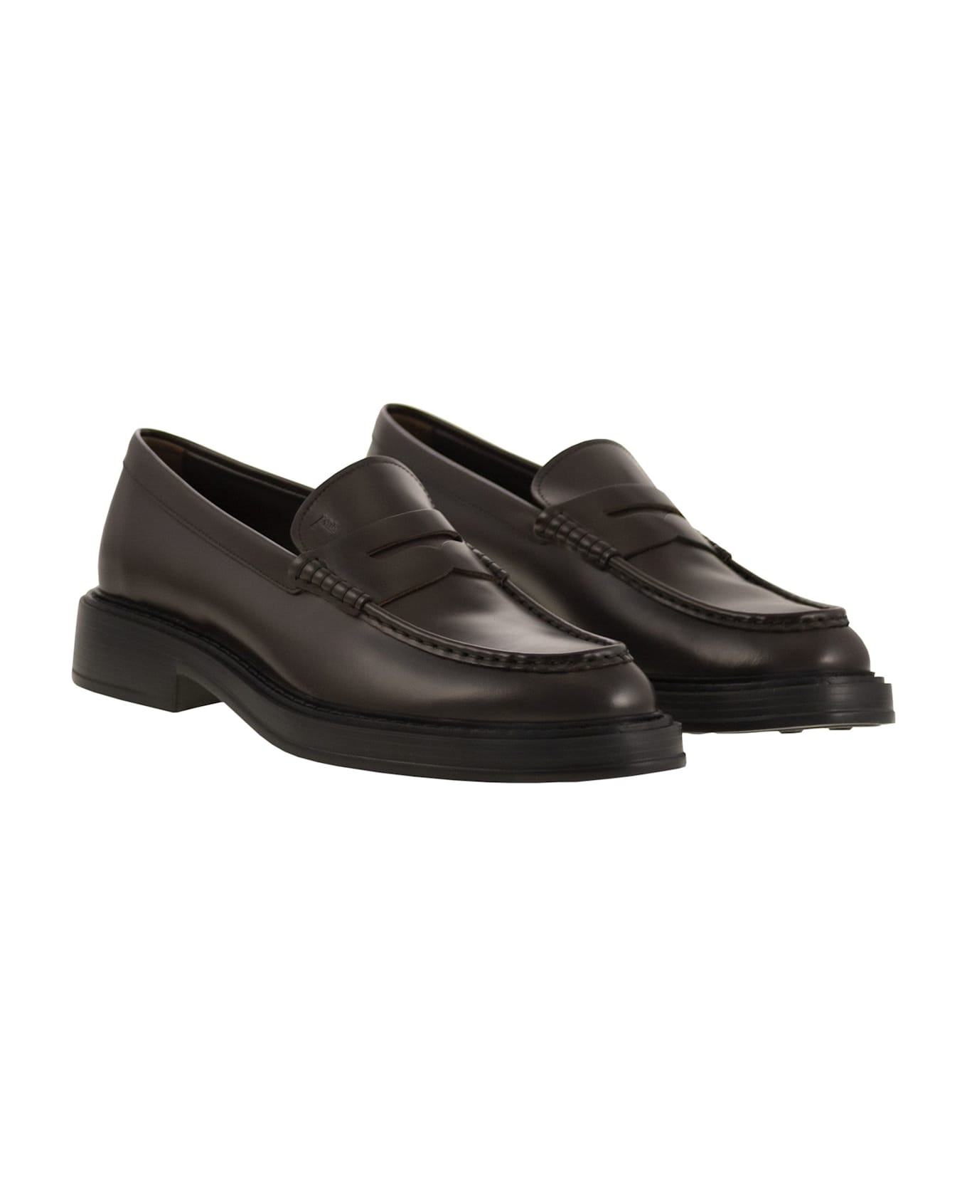 Tod's Leather Loafer - Dark Brown