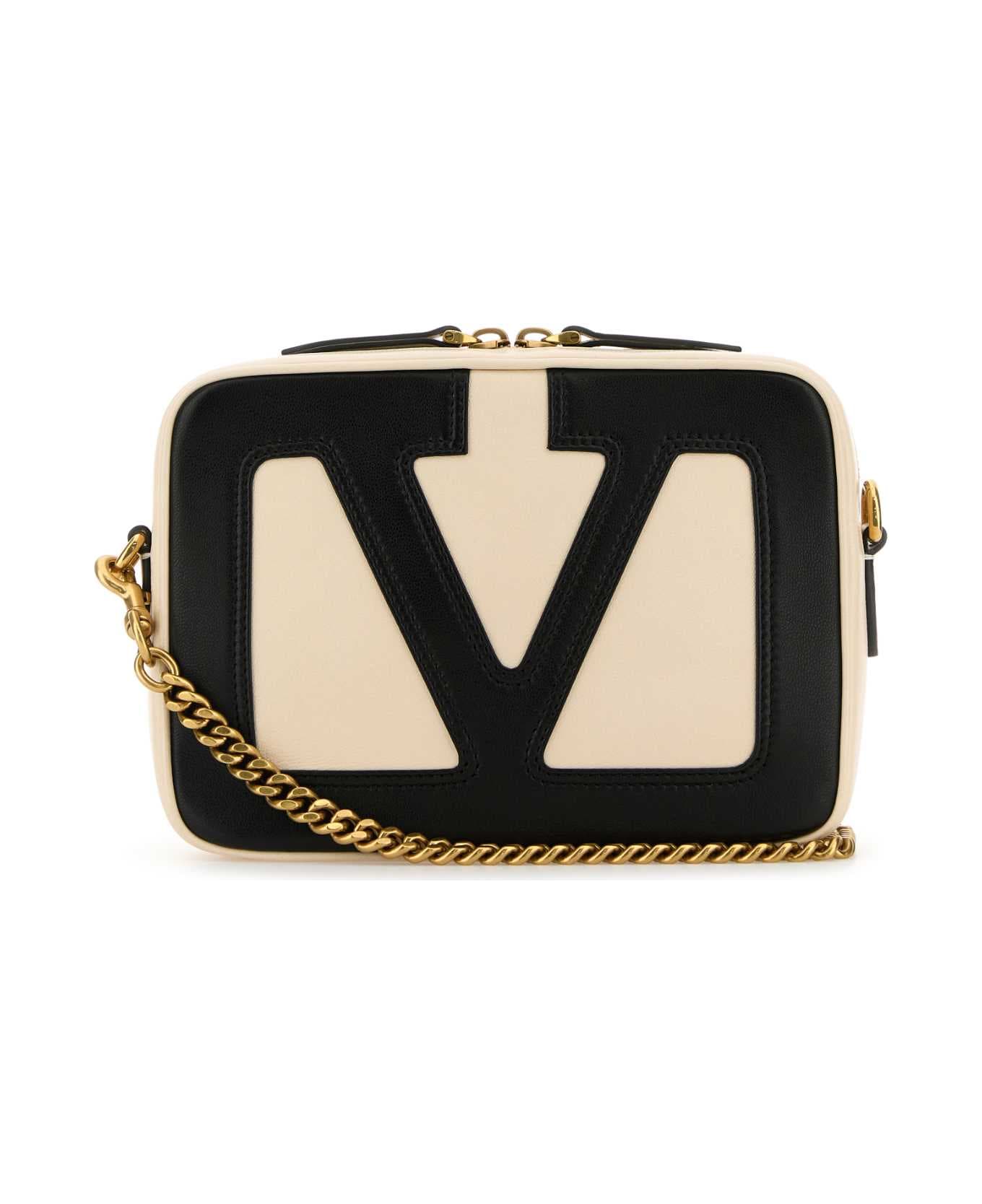 Valentino Garavani Ivory Nappa Leather Viva Superstar Crossbody Bag - BUTTERWHITENERO