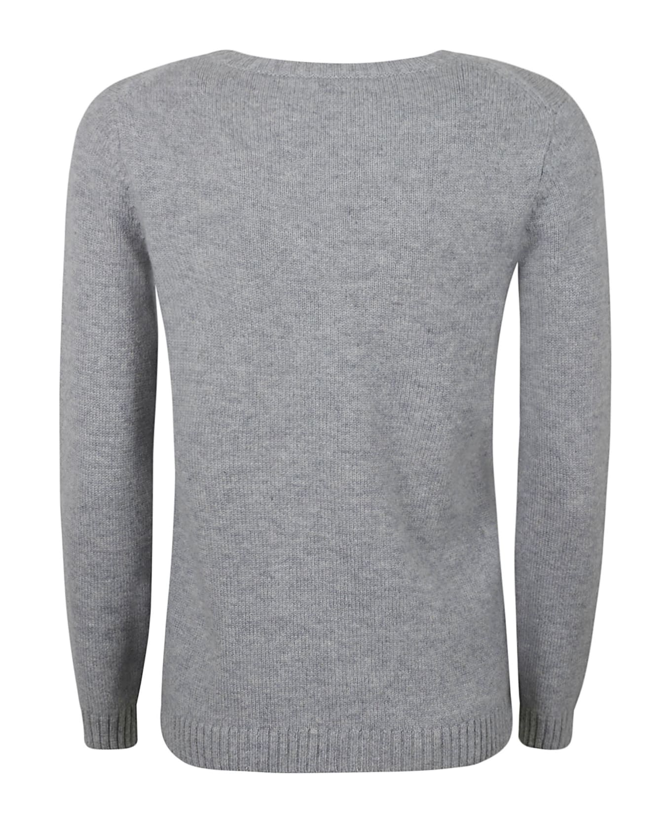Be You Round Neck Sweater - Light Grey
