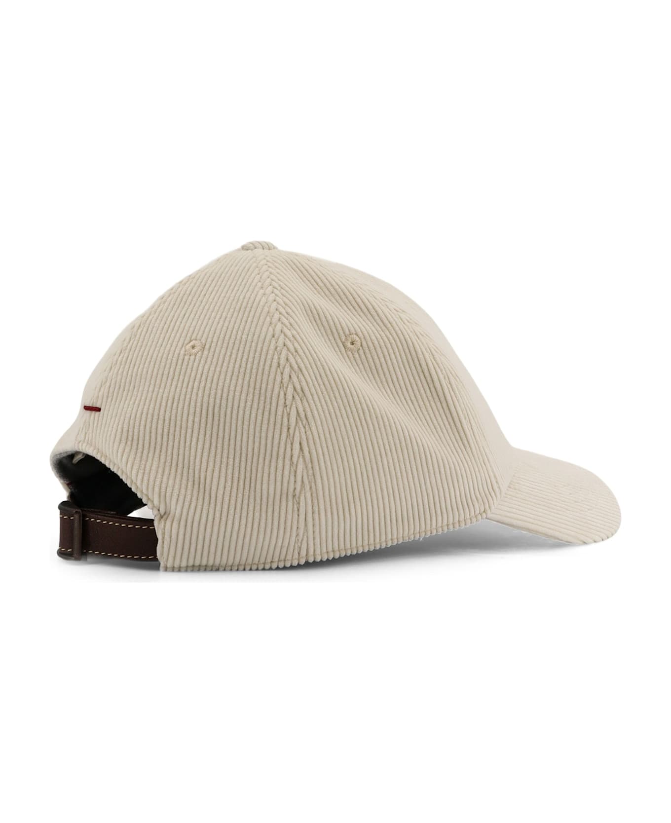 Brunello Cucinelli Corduroy Baseball Hat - PANAMA ROSSO