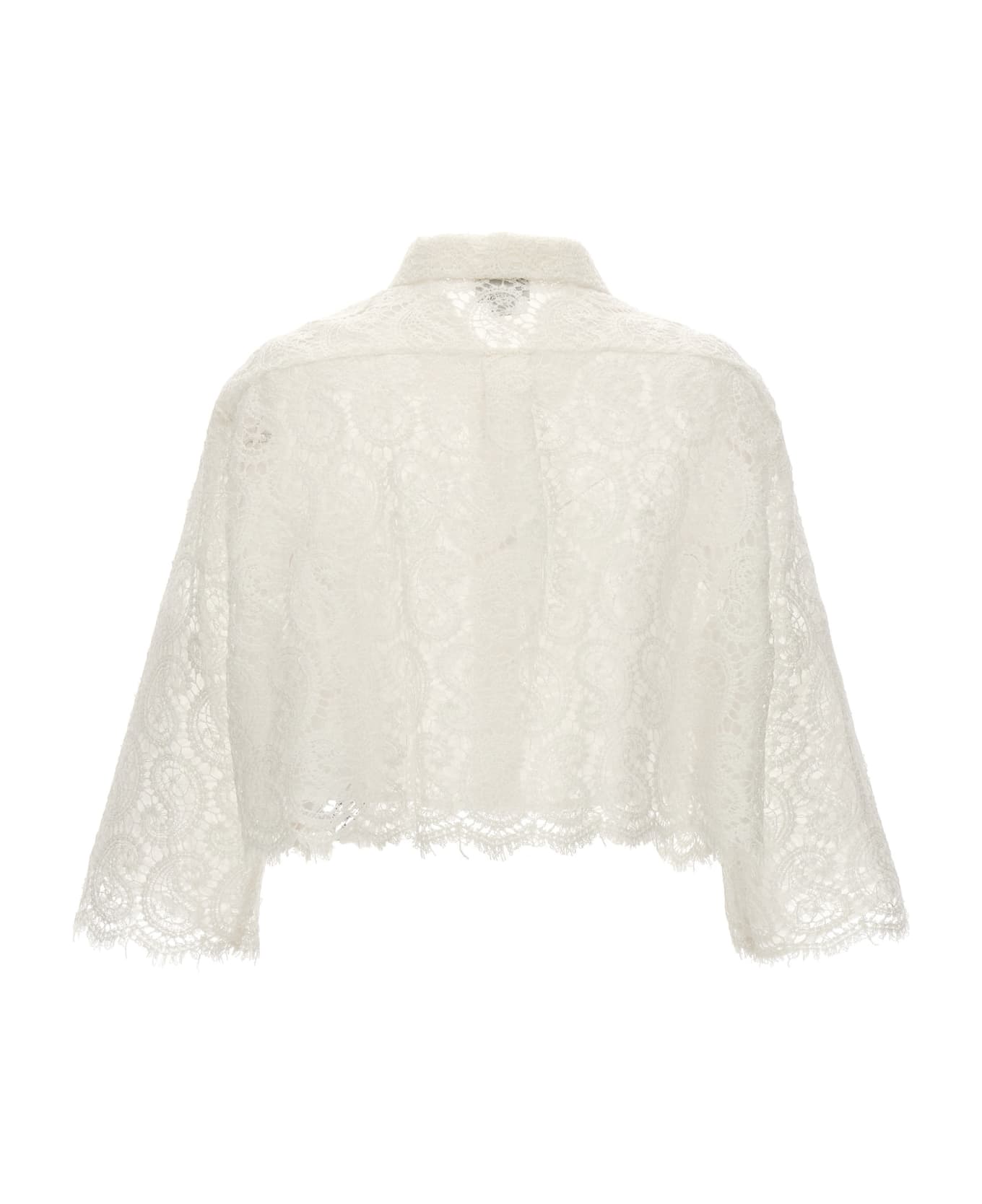Giambattista Valli Macramé Shirt - White