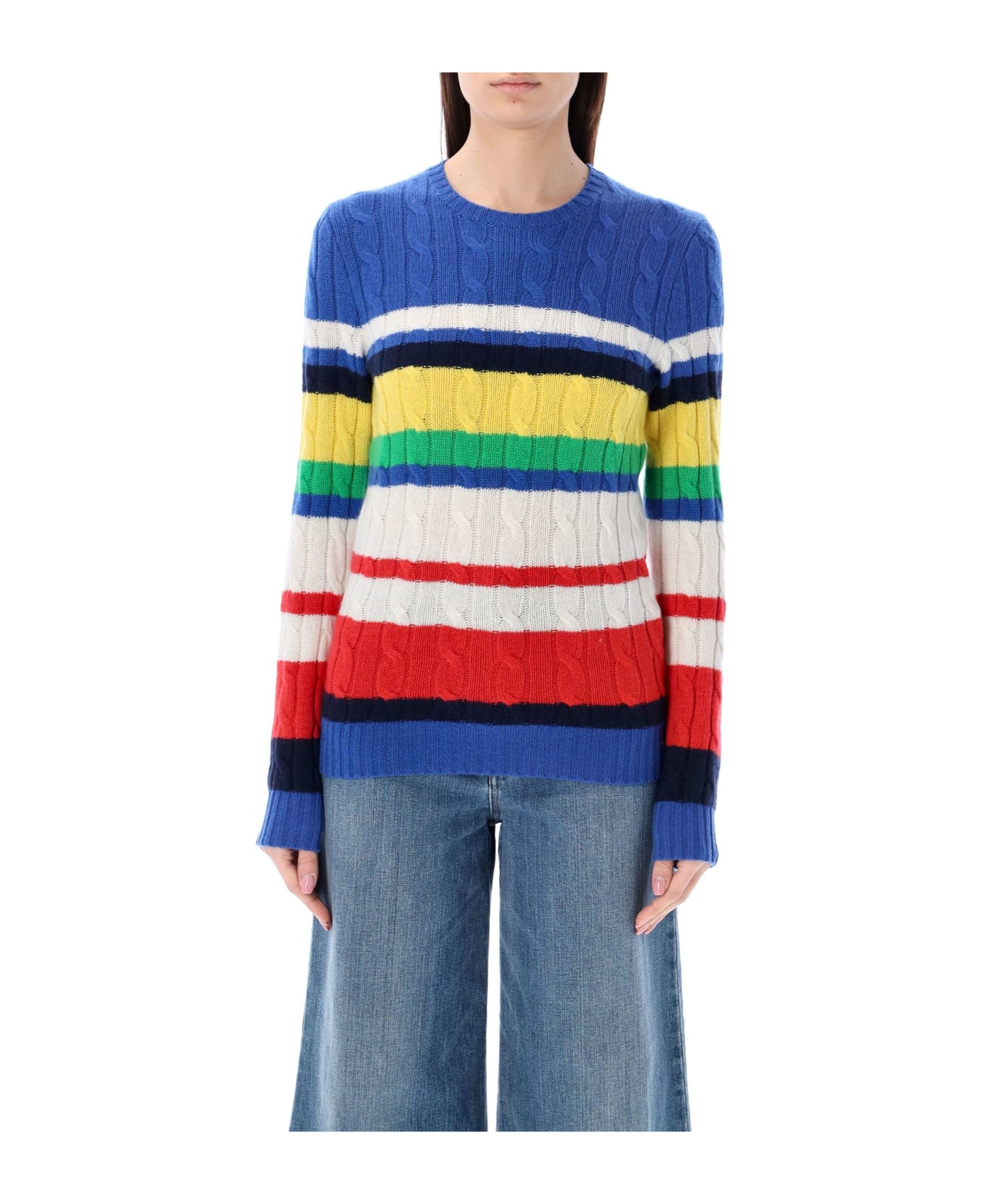 Polo Ralph Lauren Julianna Cable Knit Sweater - MULTI