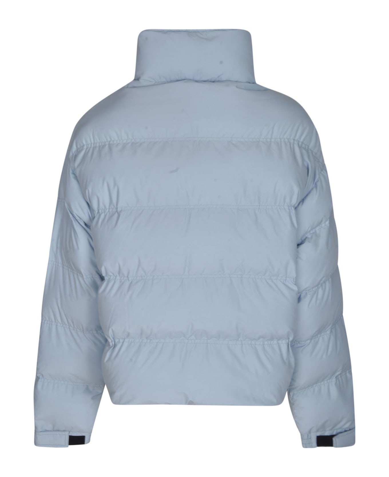 Martine Rose High-neck Logo Embroidered Oversize Padded Jacket - Icy Blue