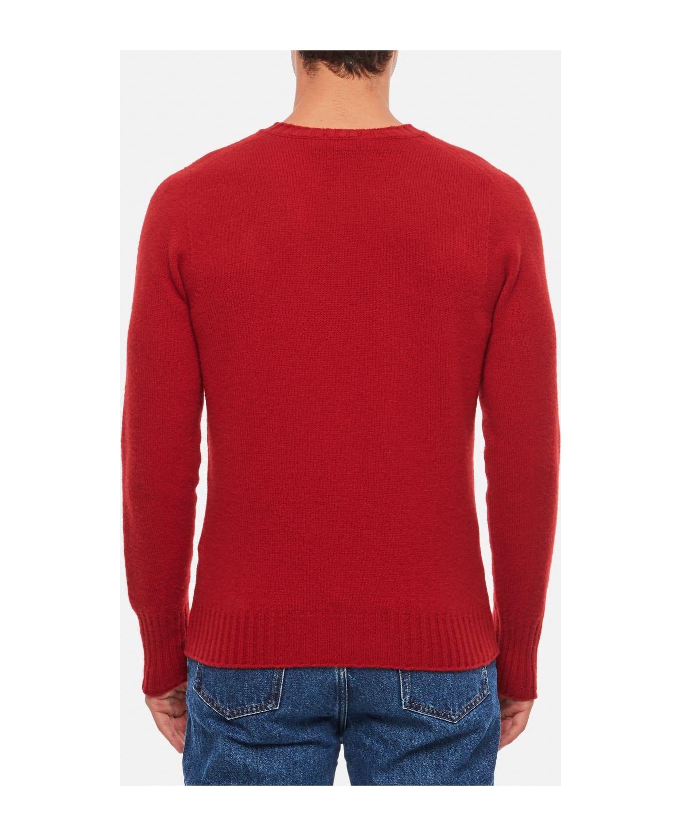 Drumohr Crewneck Wool Sweater - Red