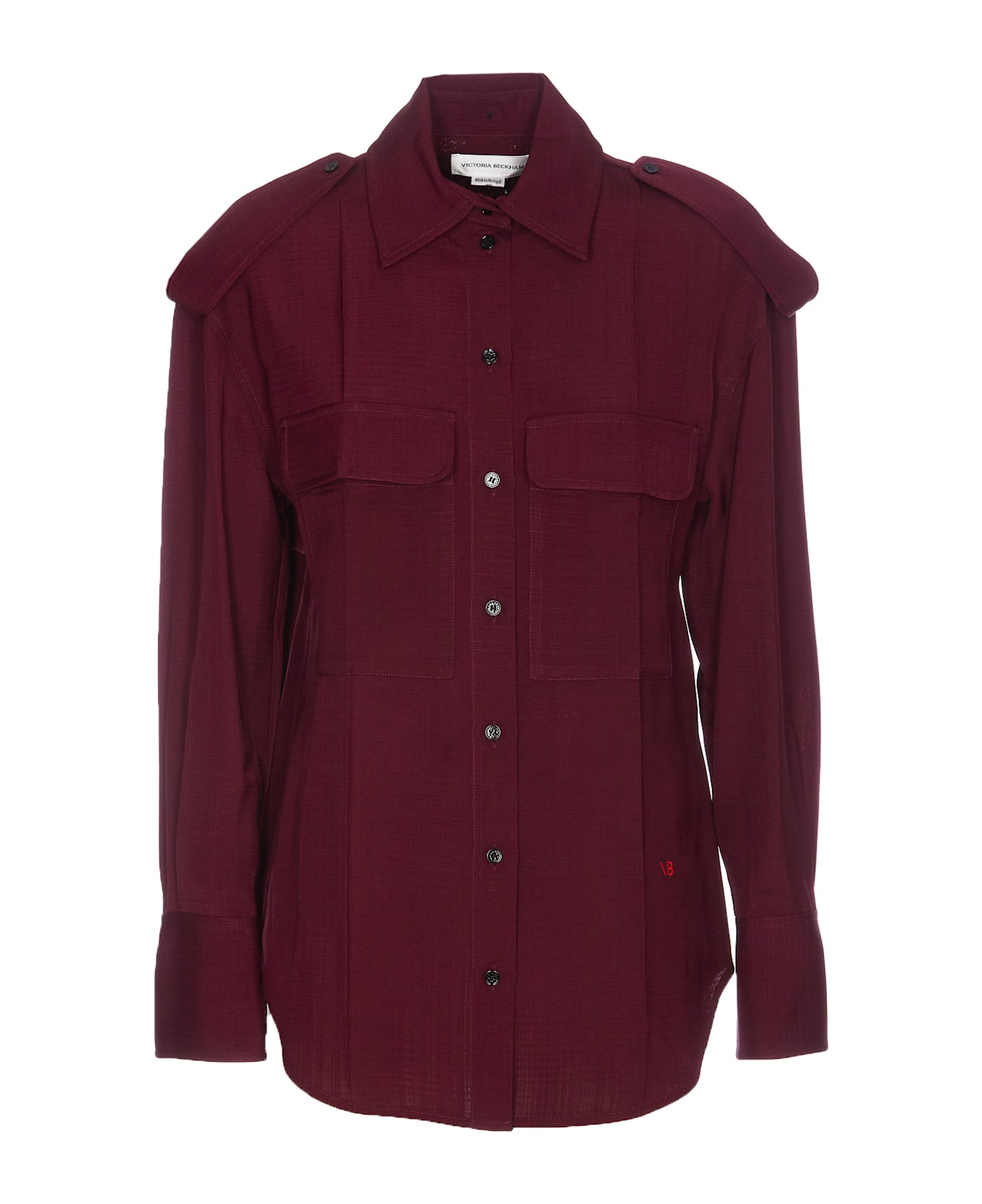 Victoria Beckham Utility Shirt - Red