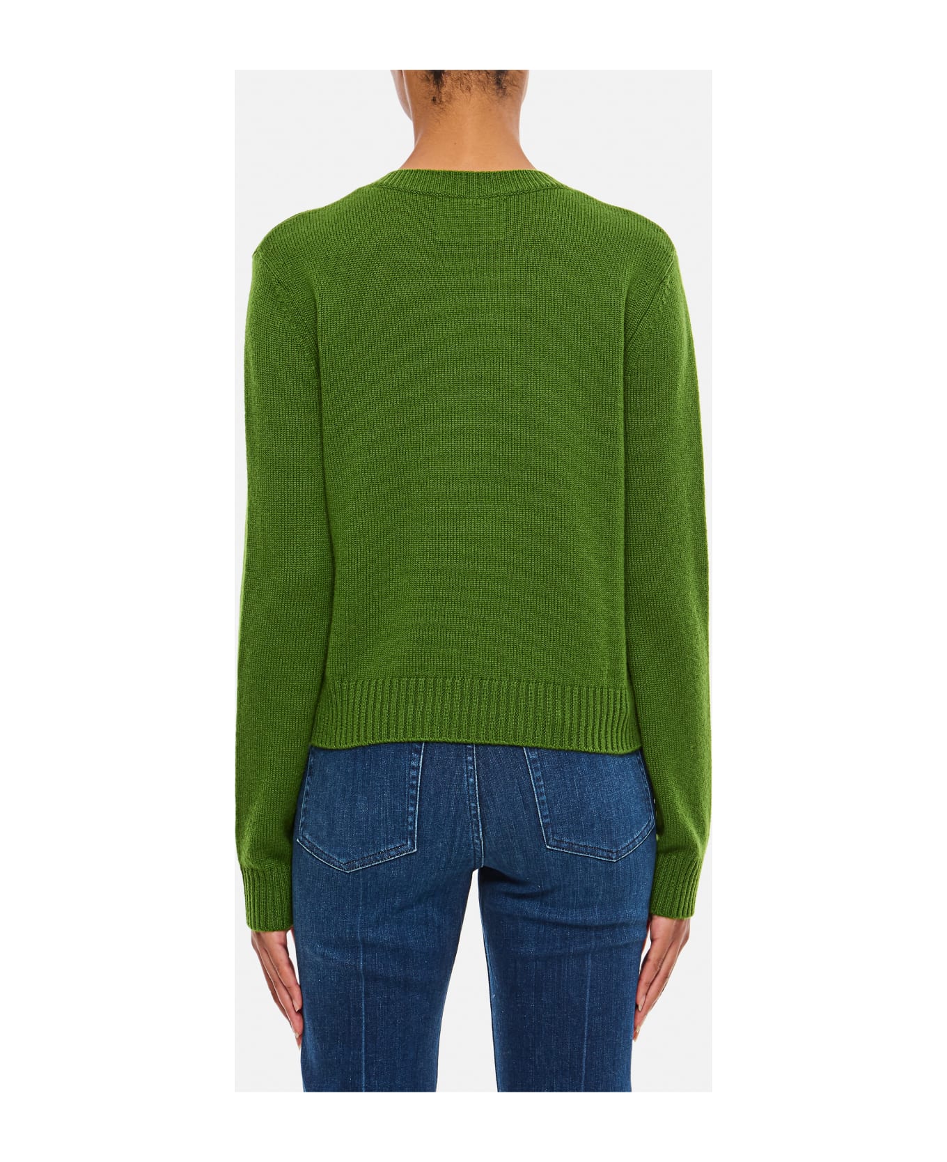 Lisa Yang Mable Roun Neck Cashmere Sweater - Green