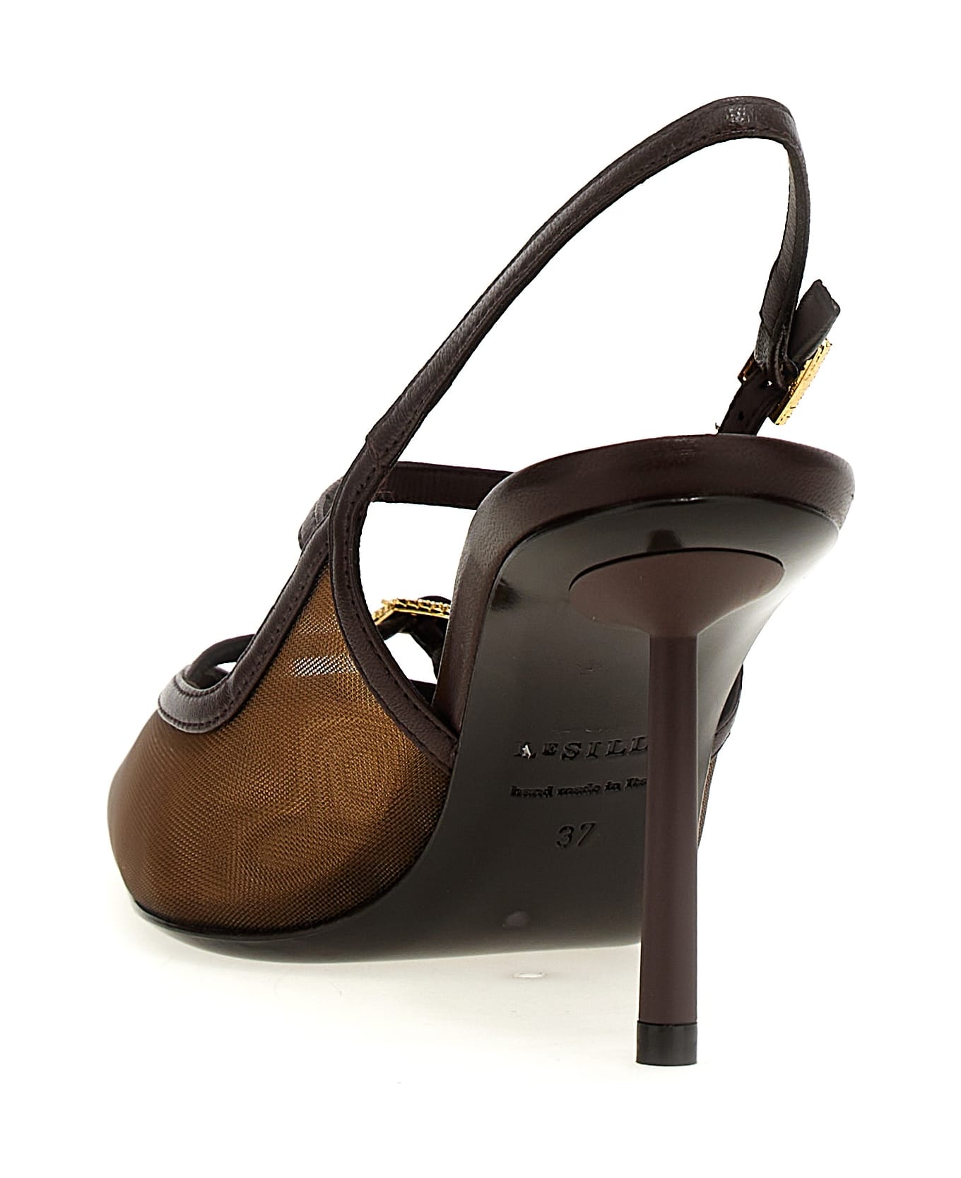 Le Silla 'morgana' Slingback - Brown