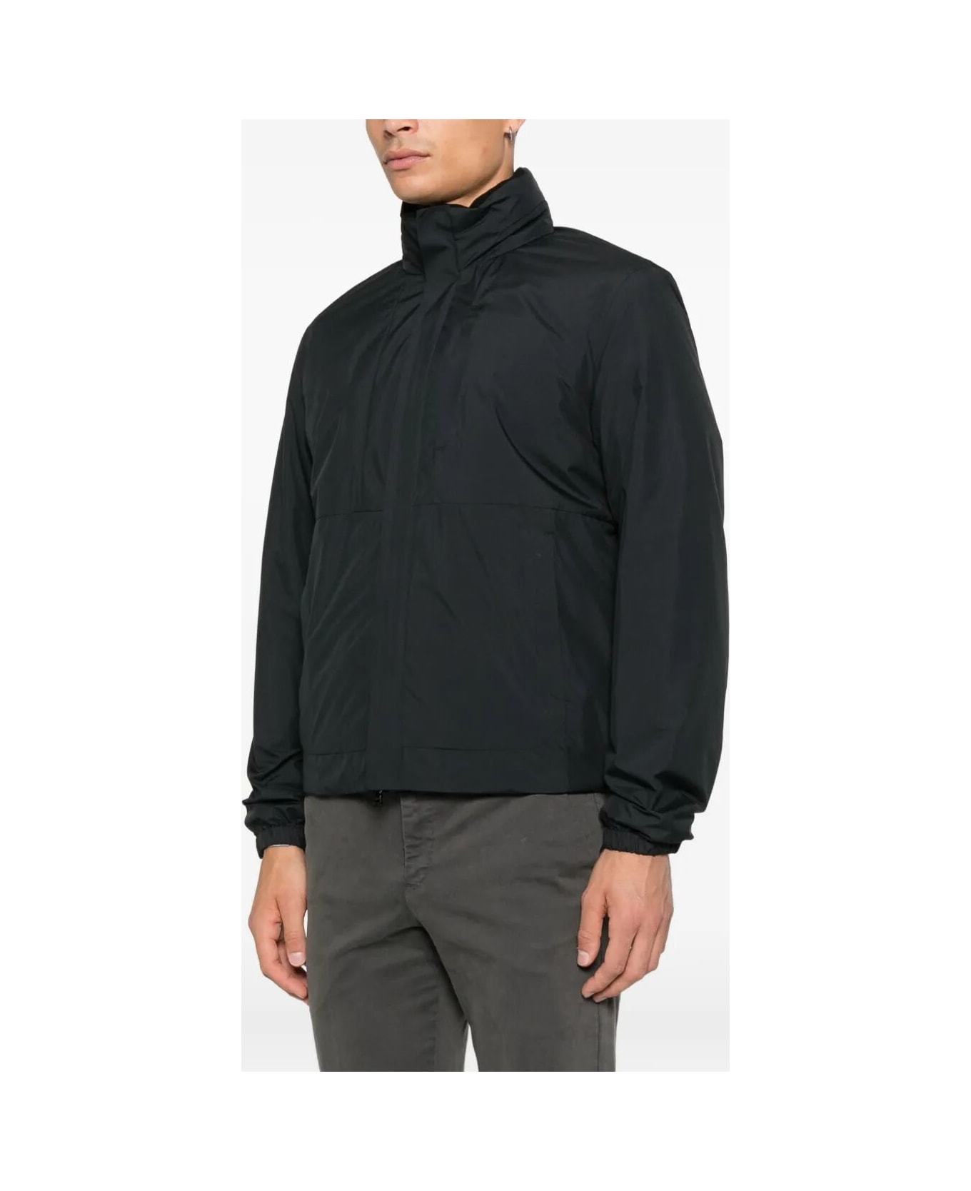 Paul&Shark Typhoon Pertex Save The Sea Jacket With Shark Fin - Nero