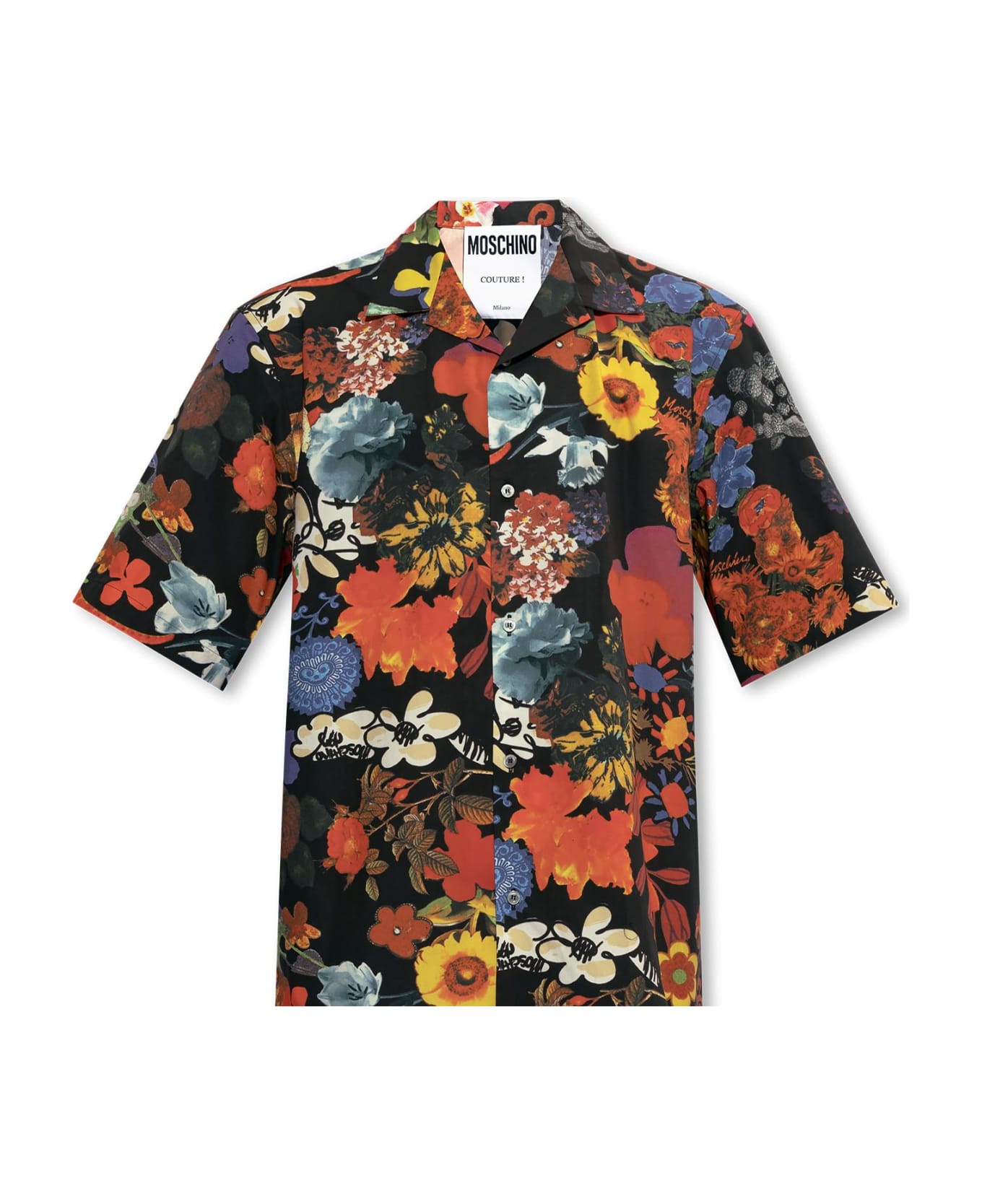 Moschino Floral Shirt - BLACK/RED