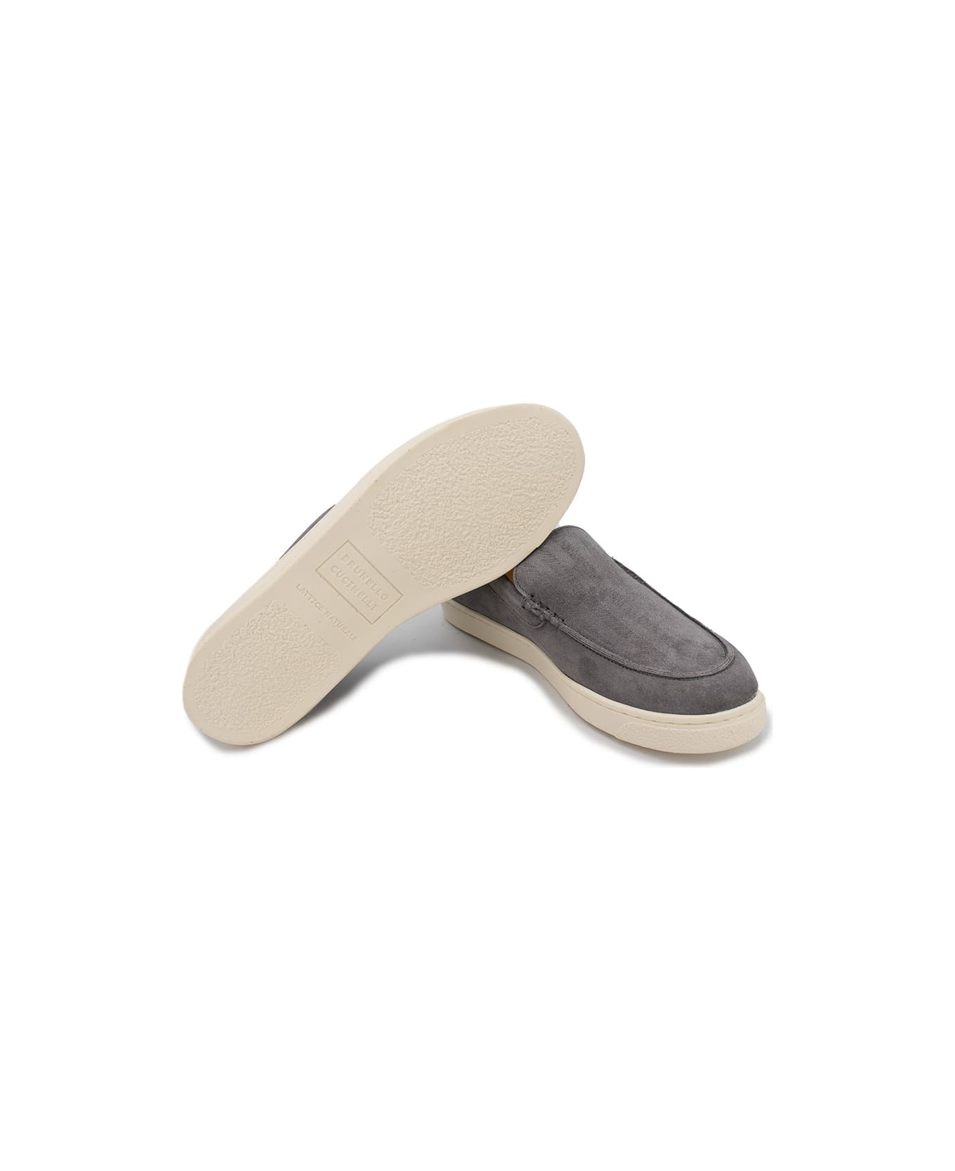 Brunello Cucinelli Round Toe Slip-on Loafers - FUMO
