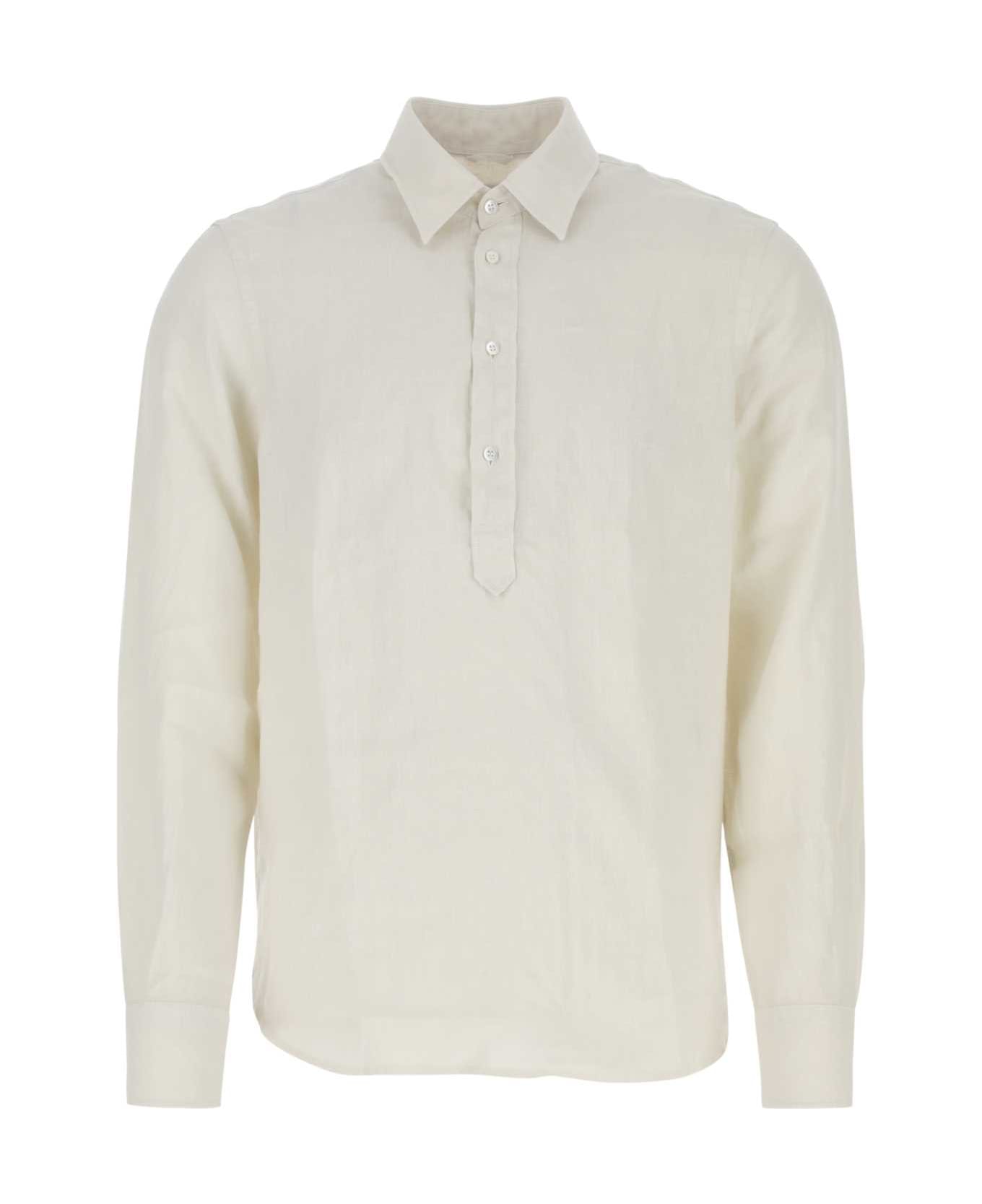Aspesi Ivory Linen Shirt - 85044 シャツ