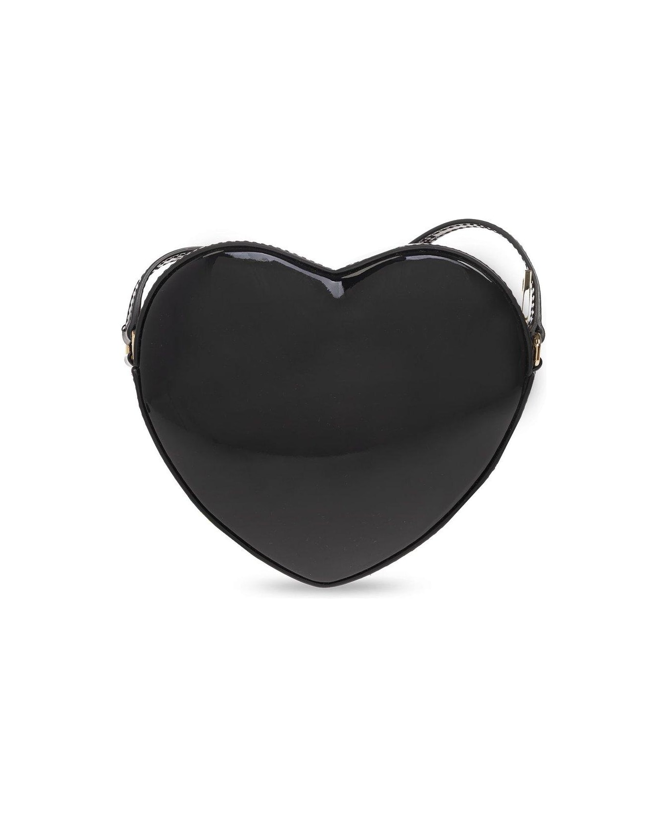 Dolce & Gabbana Heart Zipped Shoulder Bag - Nero