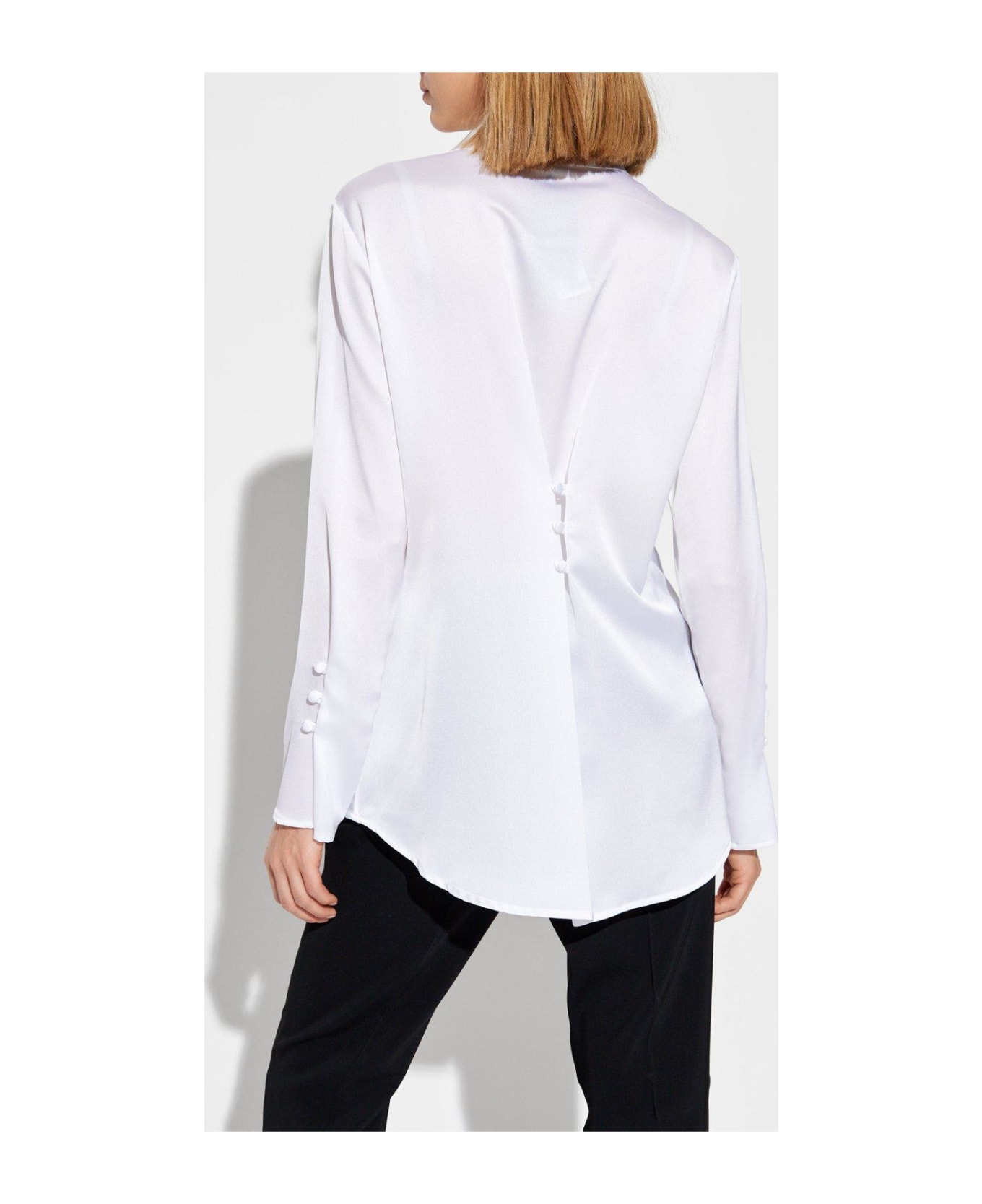 Emporio Armani Satin Shirt - Bianco caldo