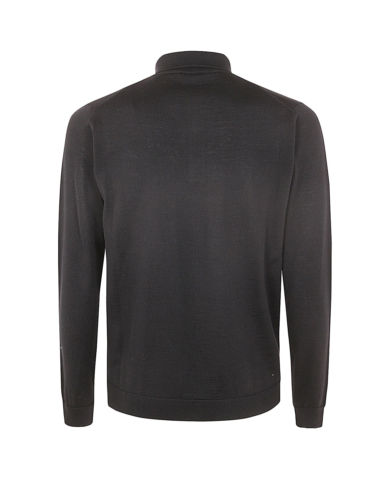 Nuur Long Sleeve Polo - Black