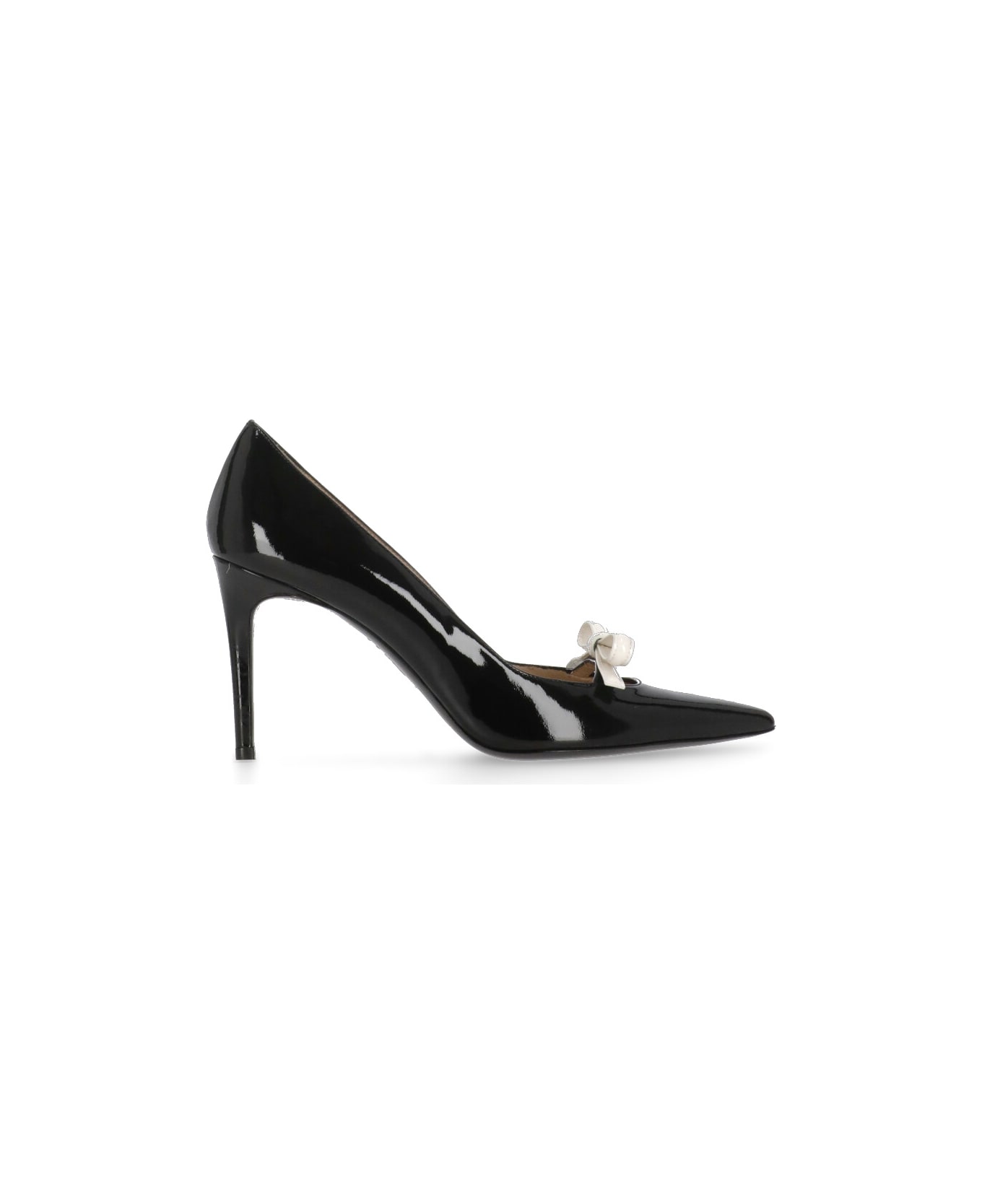 Stuart Weitzman Felicity Bow 85 Decollete - Black