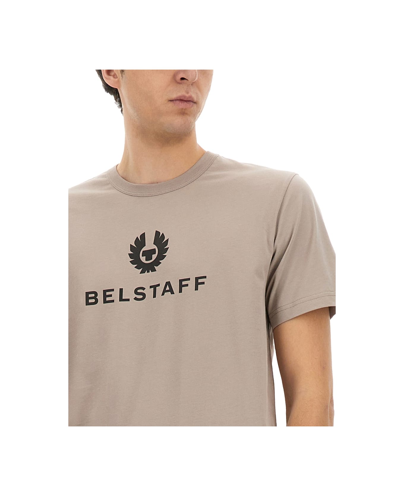 Belstaff T-shirt With Logo - NUDE