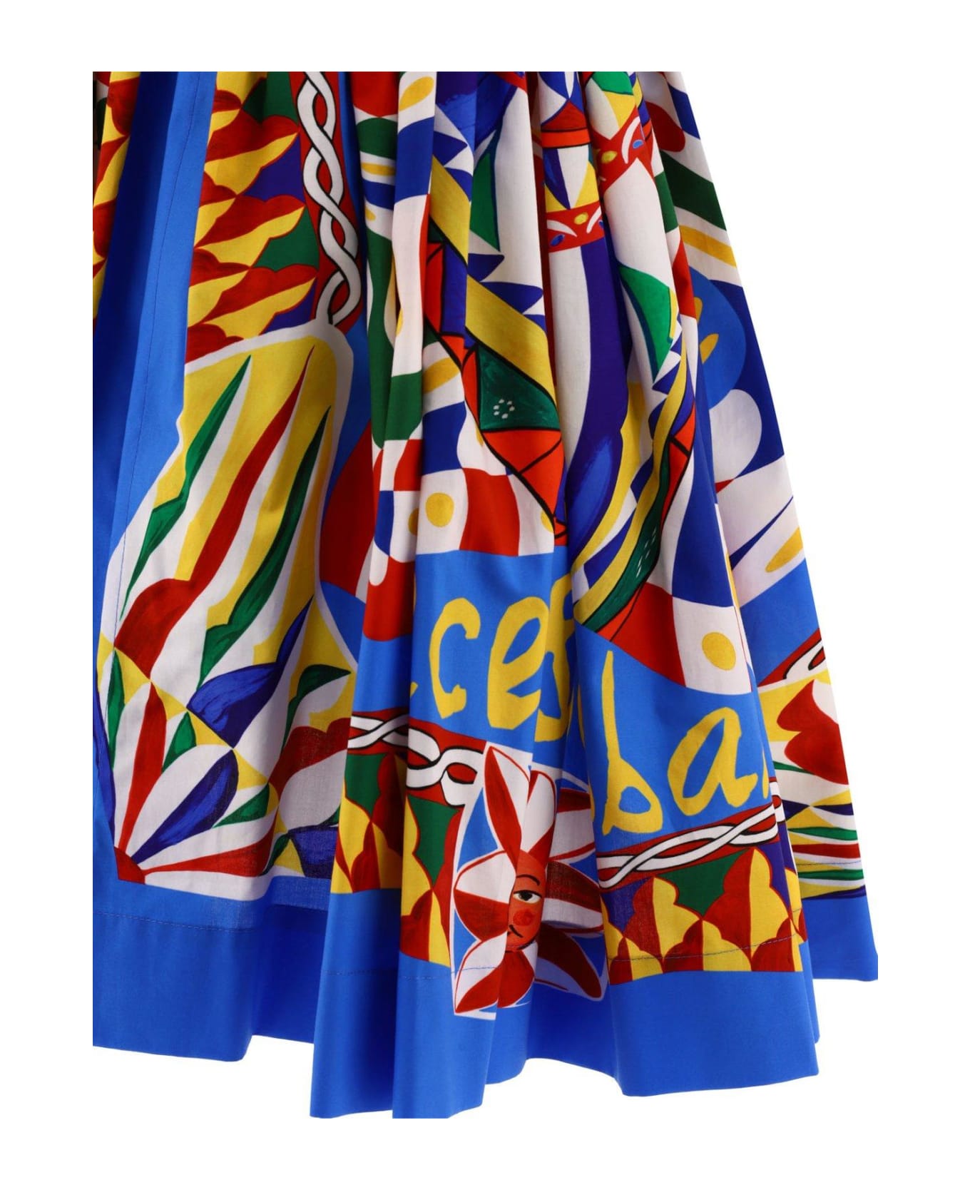 Dolce & Gabbana Carretto Printed Sleeveless Mini Dress - Neutro