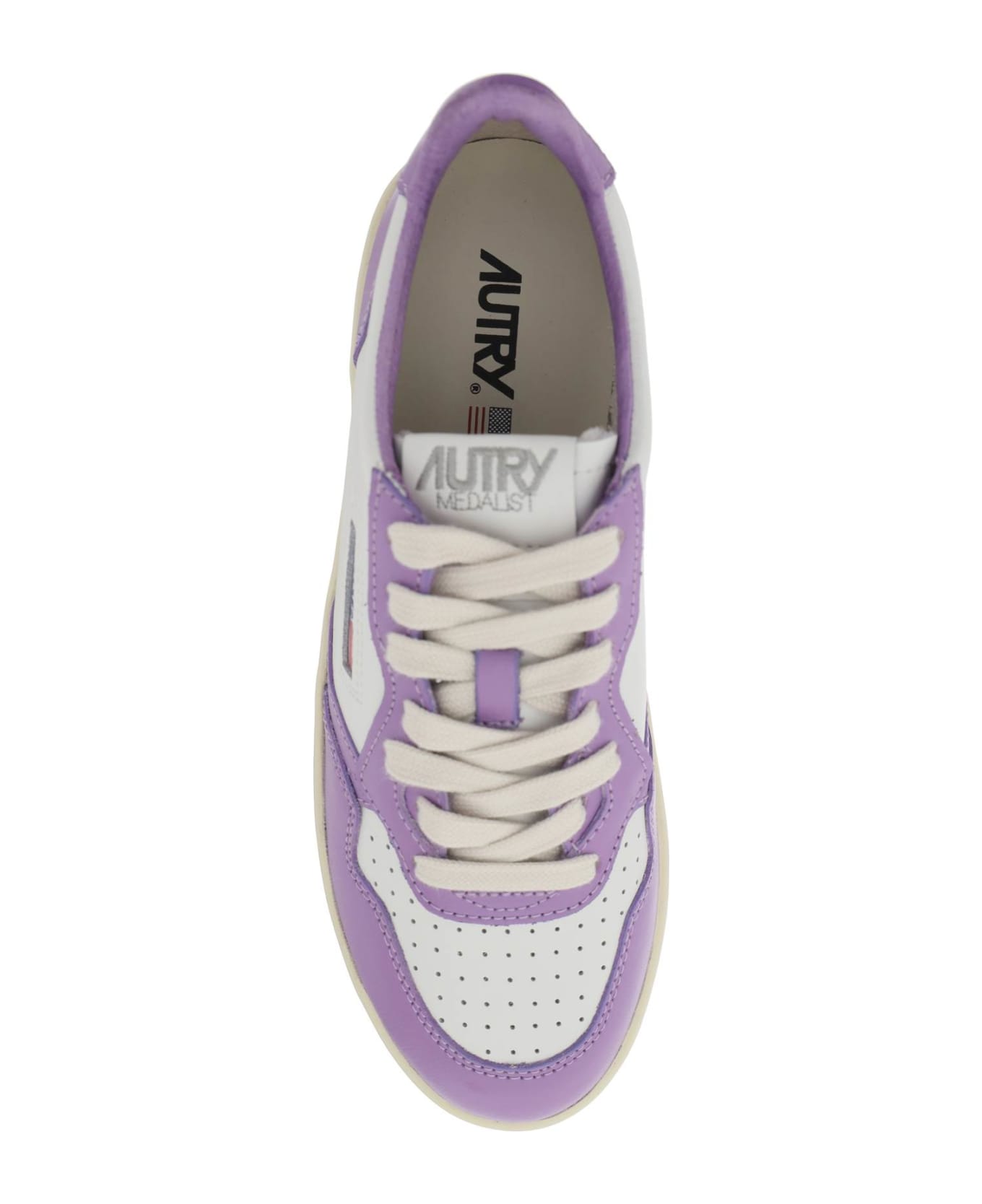 Autry Medalist Low Sneakers - WHITE ENG LAV (White)