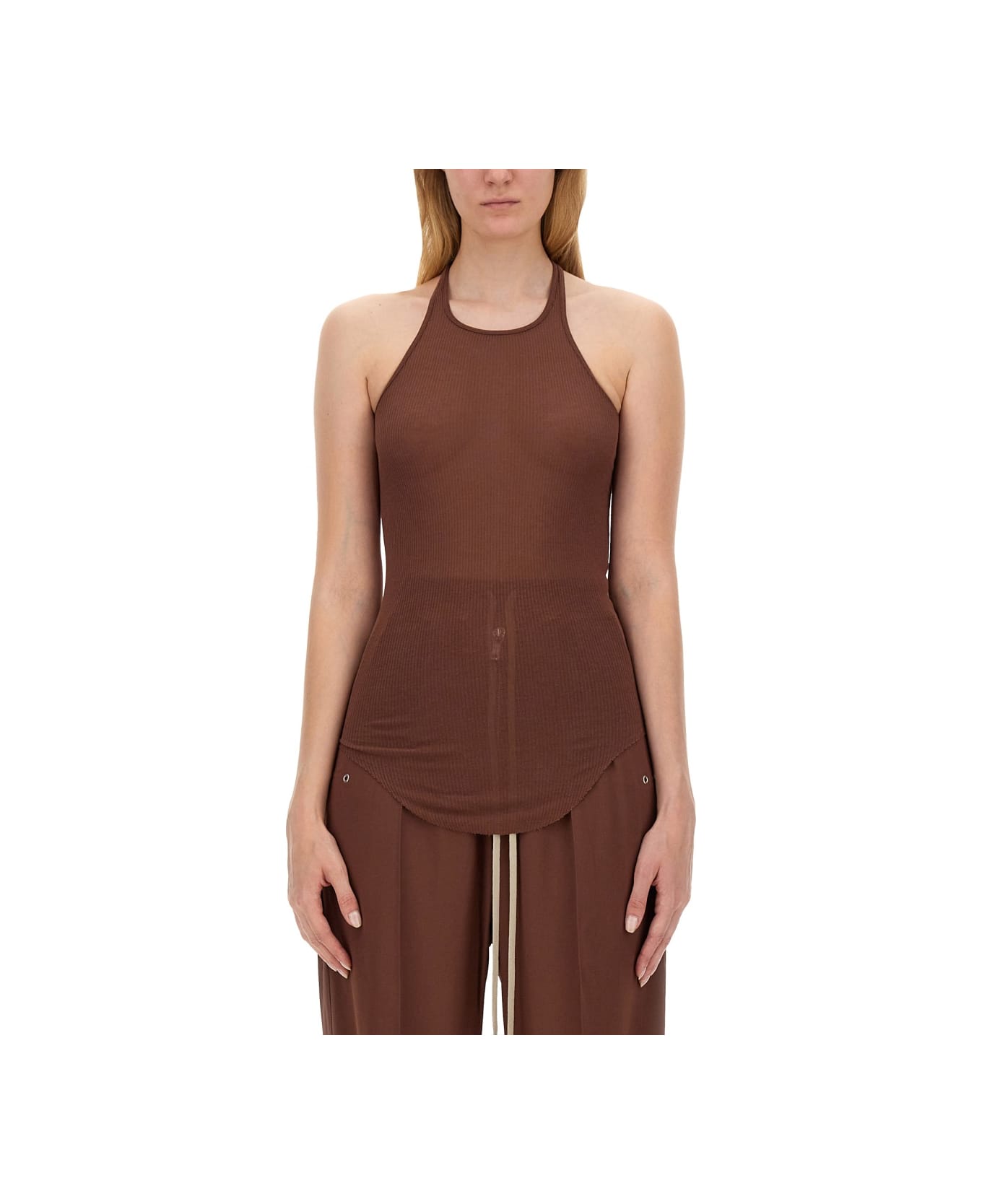 Rick Owens Tank Top - BROWN