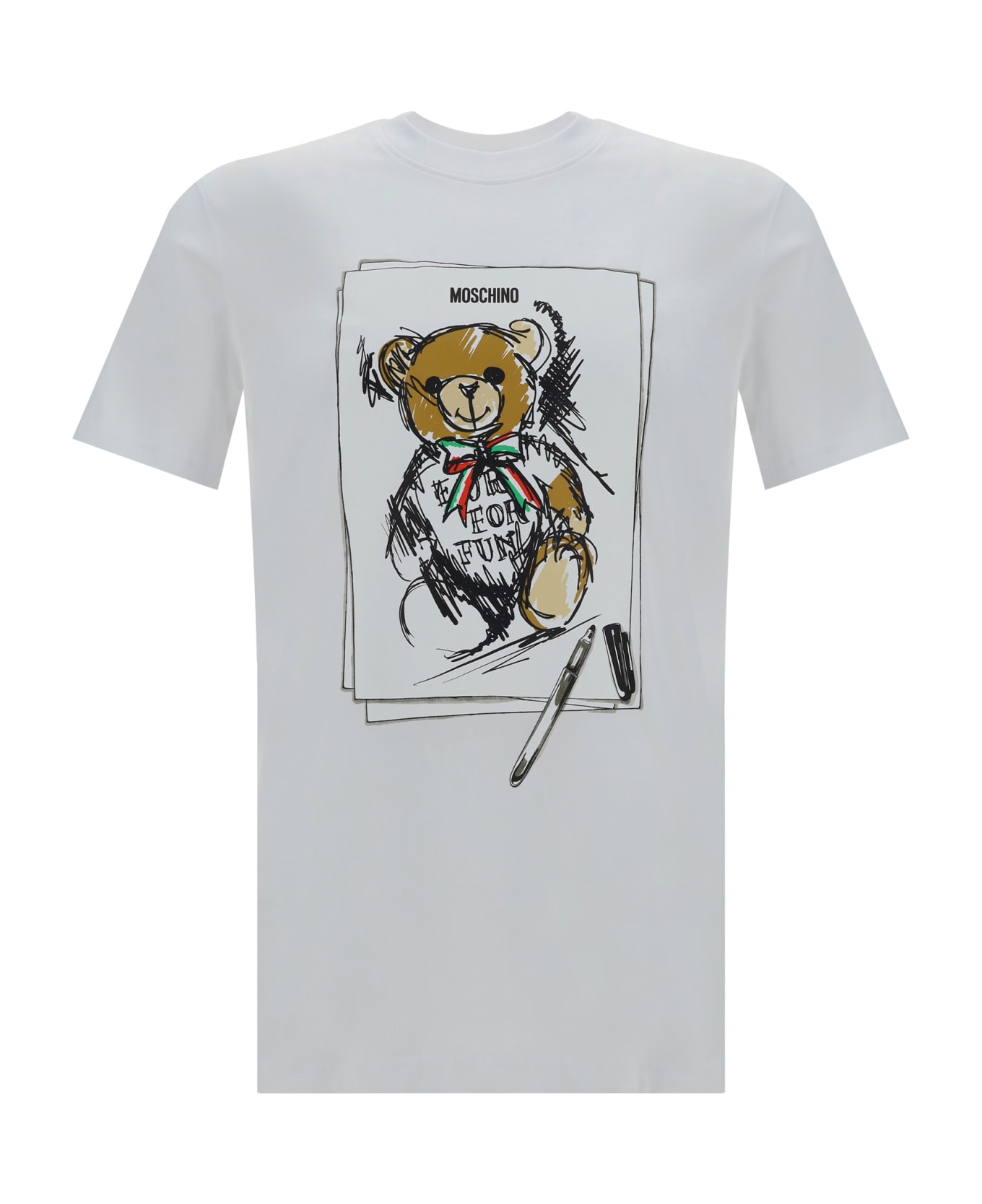 Moschino T-shirt - Multi White   1