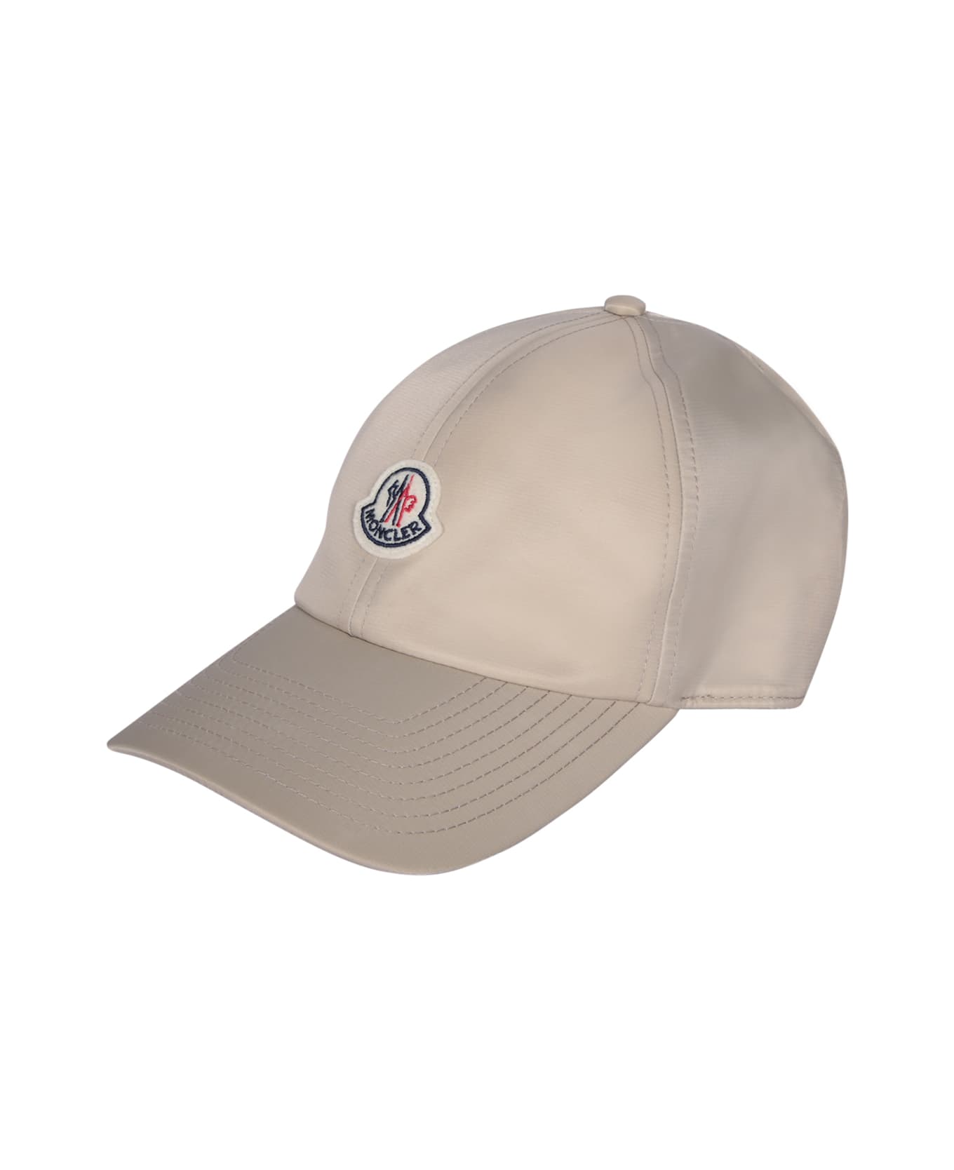 Moncler Logo Patch Baseball Cap - Beige
