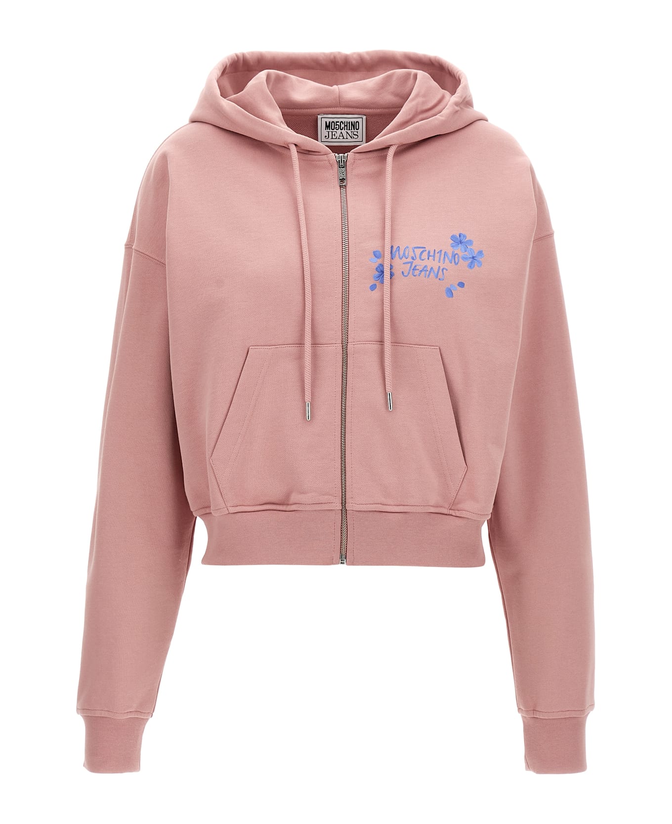 M05CH1N0 Jeans Hoodie - Pink