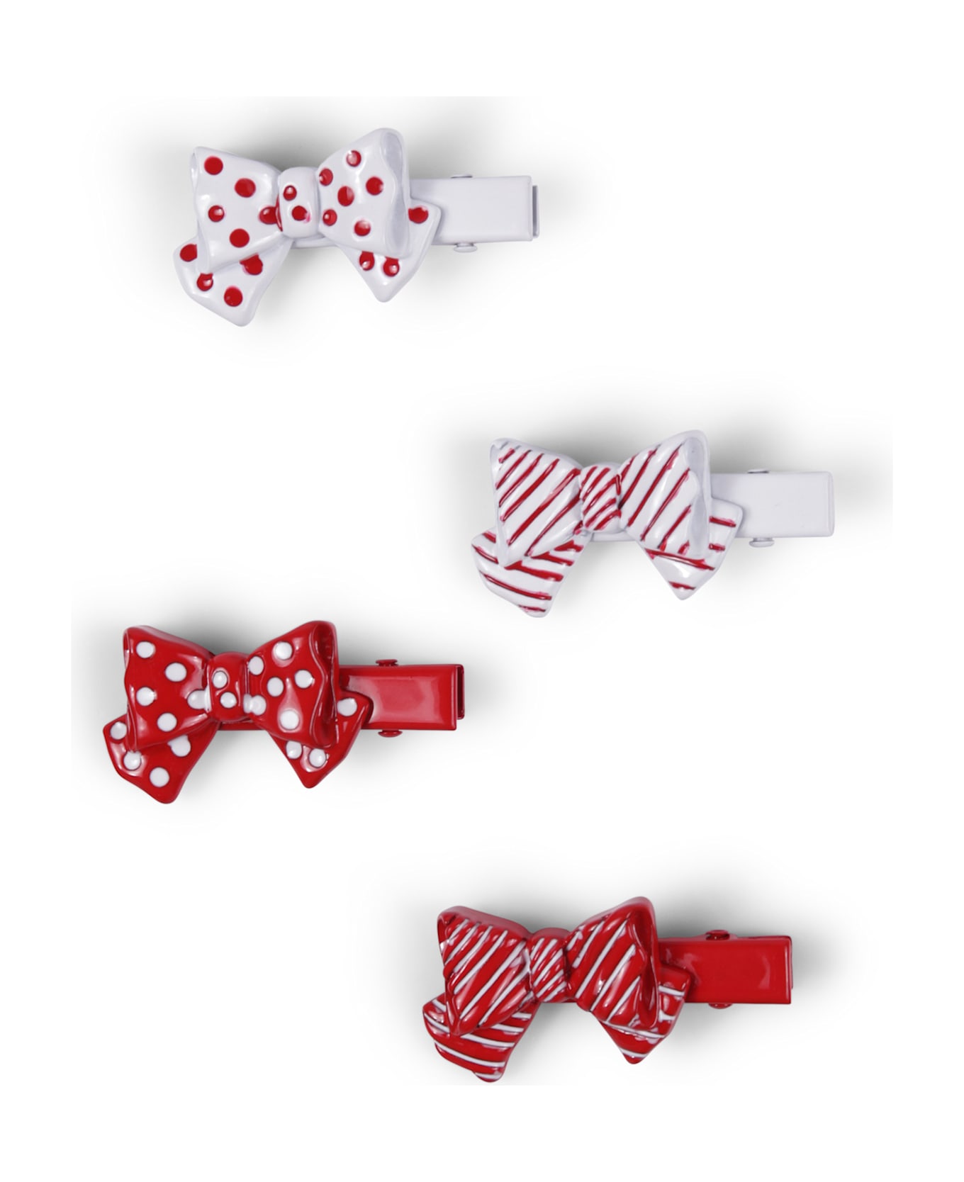 Monnalisa Red Hair Clip Set For Girl - Red