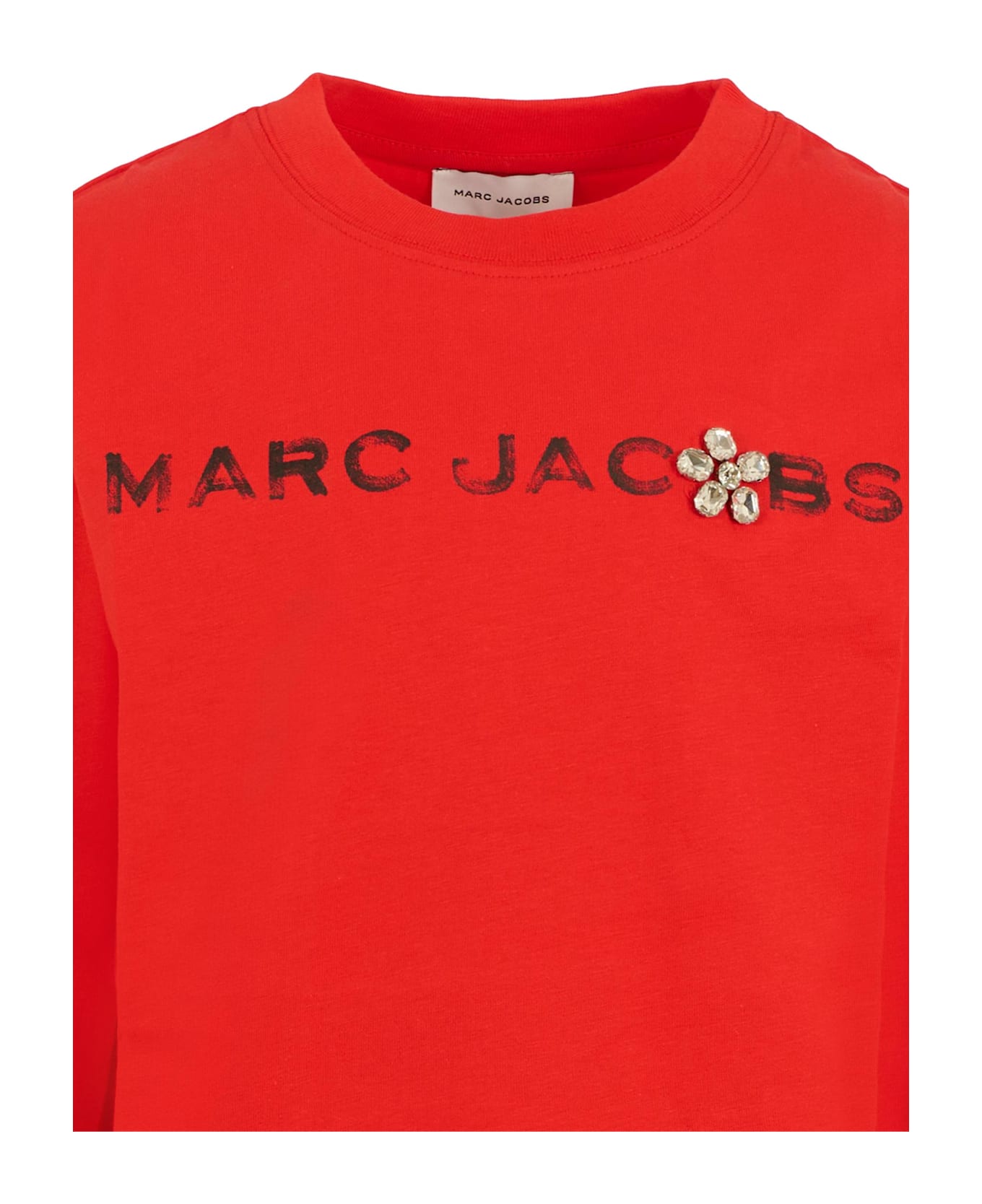 Marc Jacobs Red T-shirt For Girl With Logo - Red
