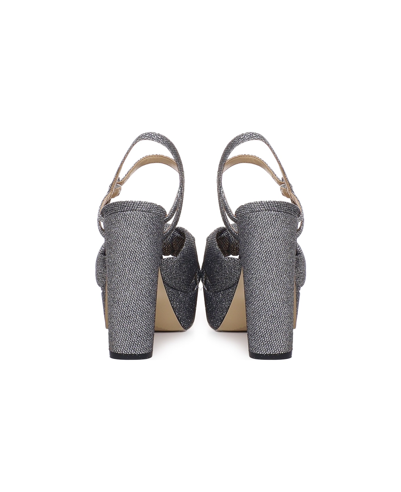 Michael Kors Josie Platform Sandals - Silver サンダル