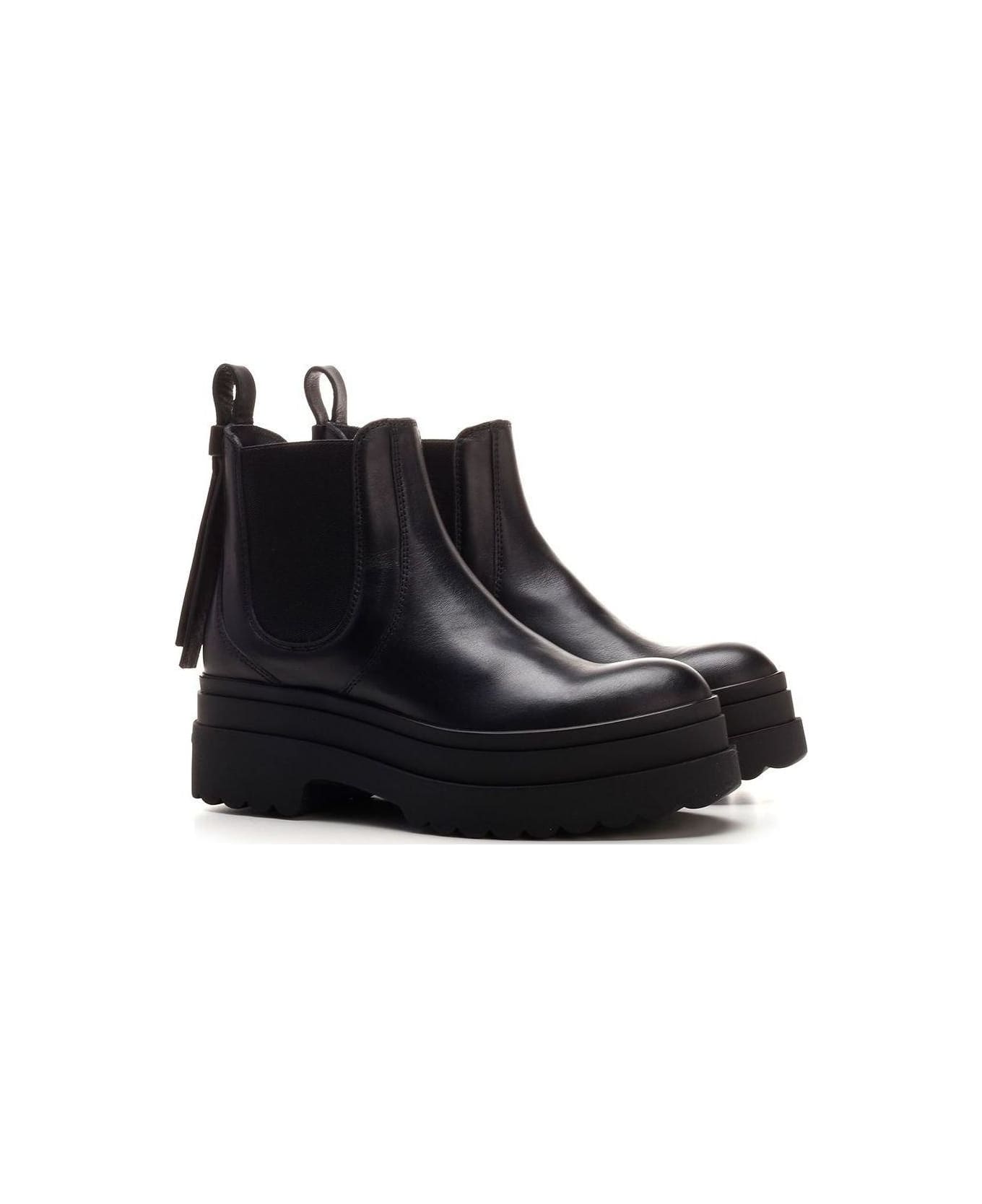 RED Valentino Redvalentino Chelsea Ankle Boots - Black