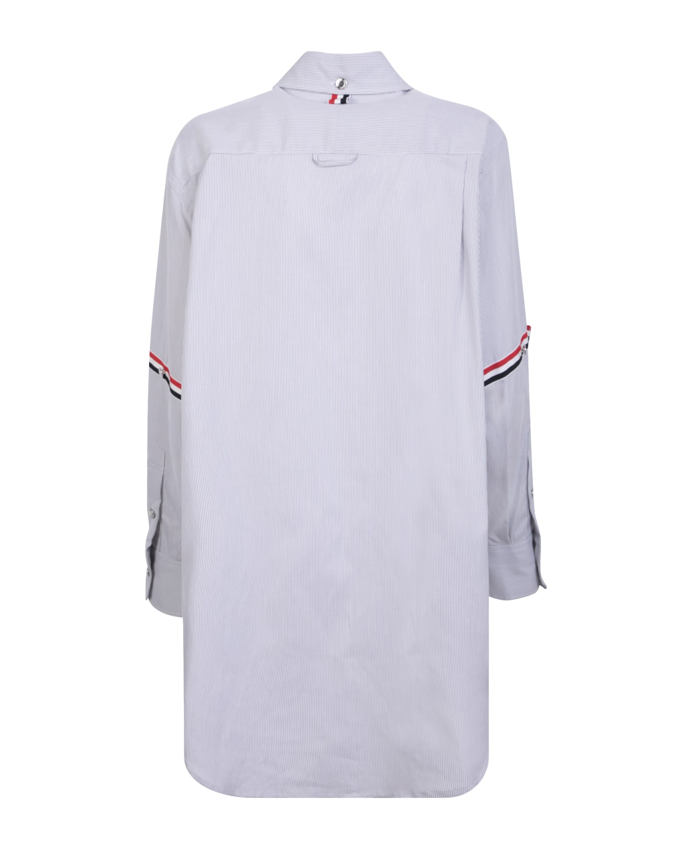 Thom Browne Thigh Length Supersized Shirt Dress - Med grey
