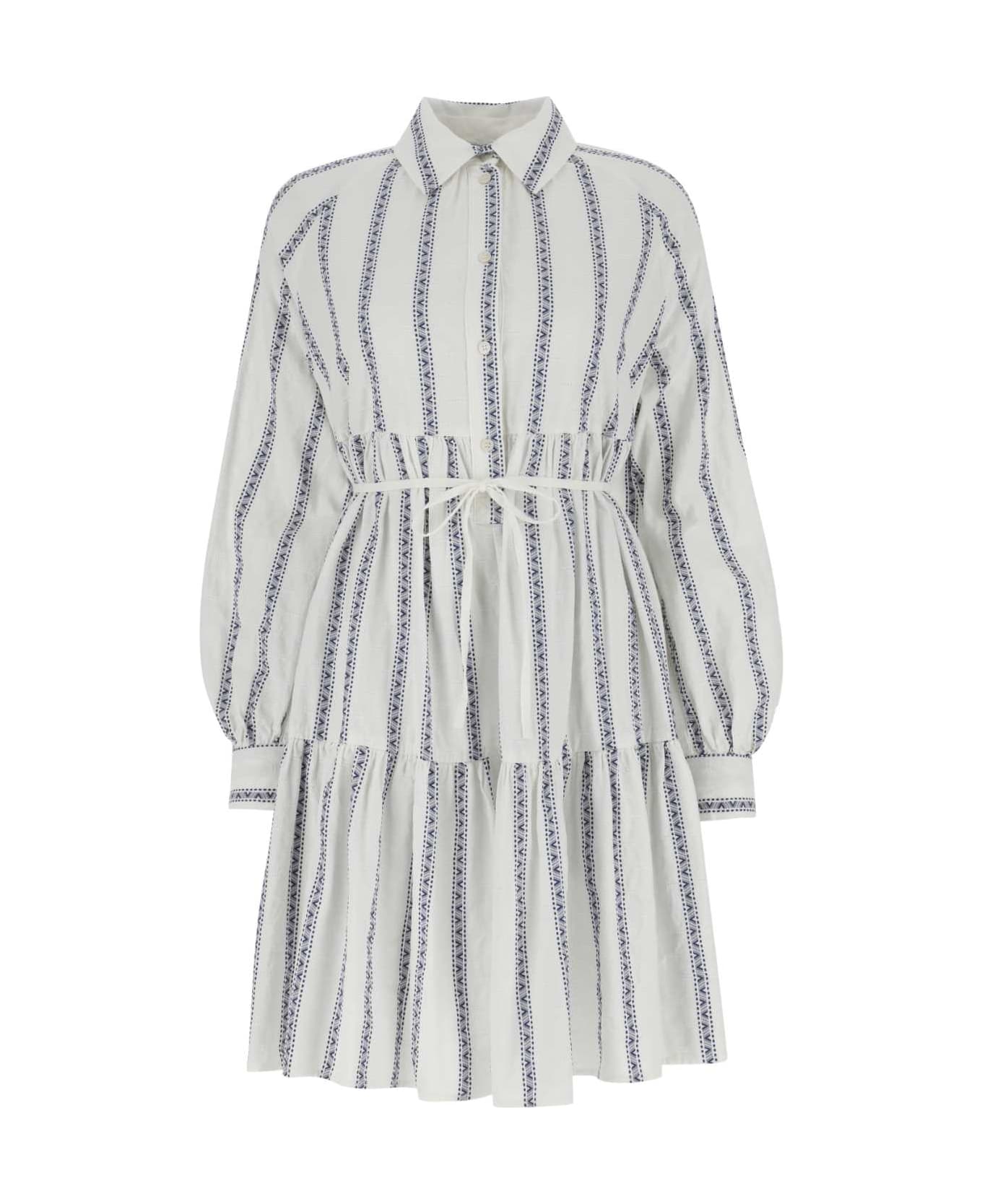 Woolrich Embroidered Cotton Shirt Dress - 8743 ワンピース＆ドレス