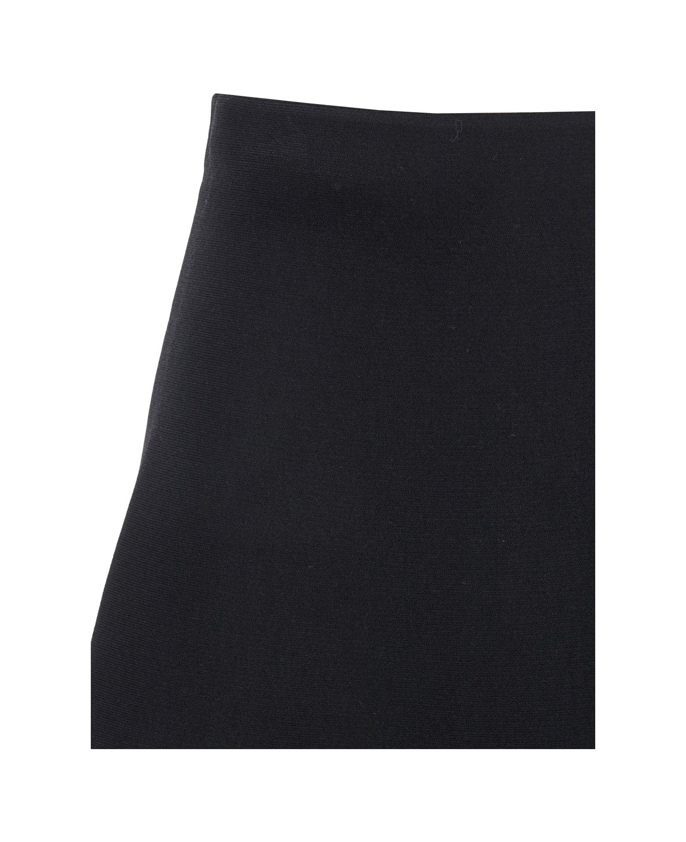 Theory Black Mid-waist Flared Skirt In Viscose Blend Woman - Black