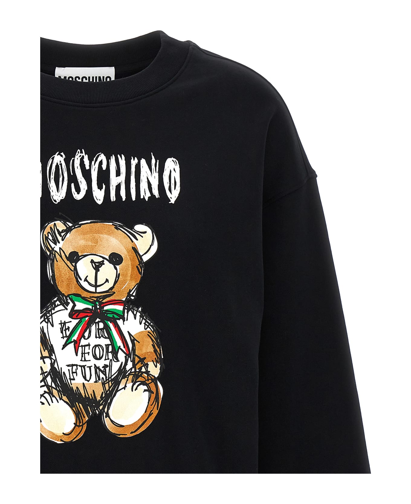 Moschino 'teddy Bear' Sweatshirt - Black  