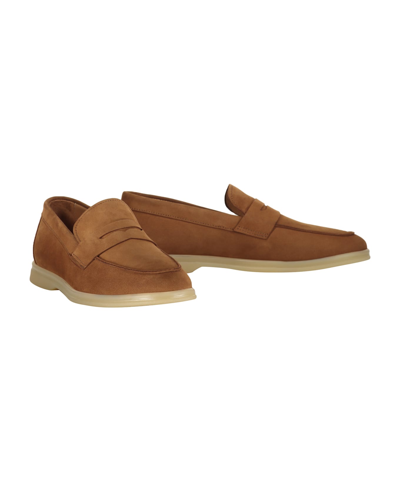 Bruno Magli Leather Loafers - brown