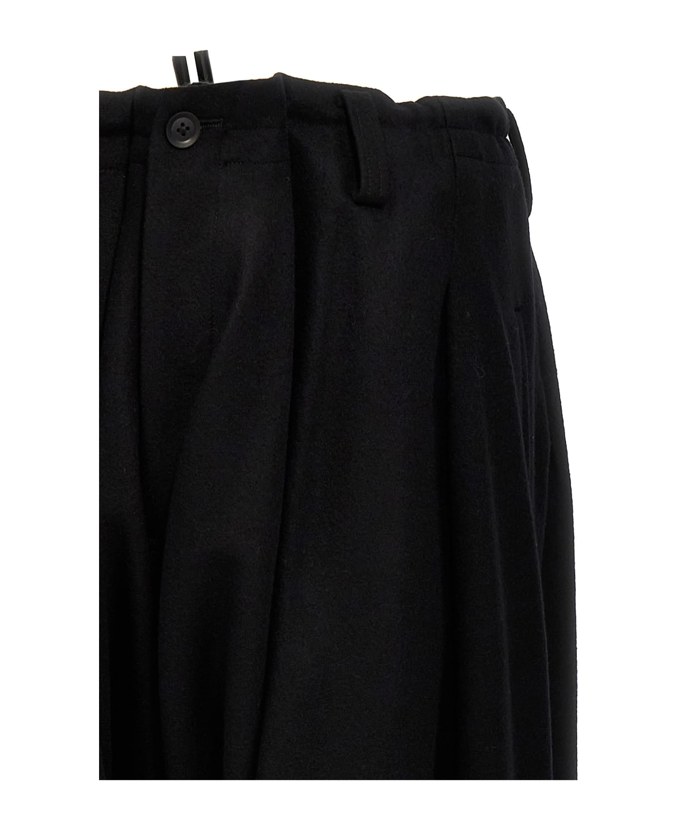 Yohji Yamamoto Low Crotch Pants - Black  