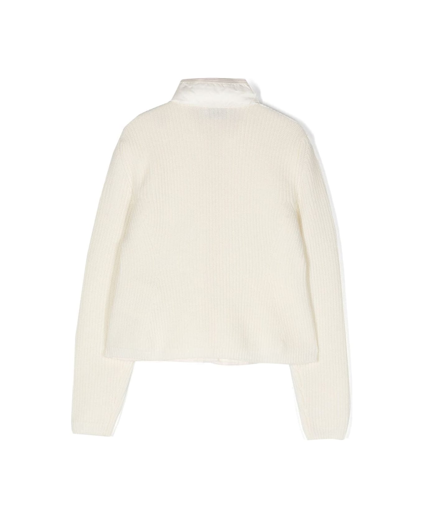 Moncler Cardigan - White ニットウェア＆スウェットシャツ