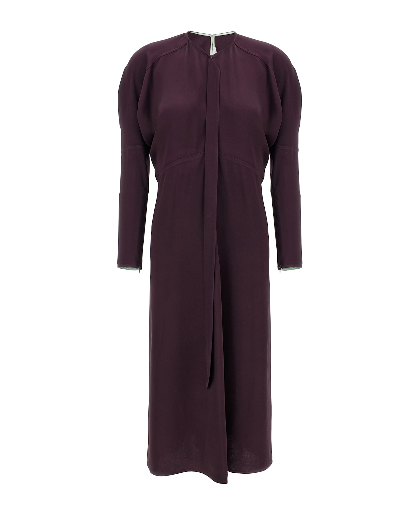 Victoria Beckham 
keyhole Dolman Midi
 Dress - Purple