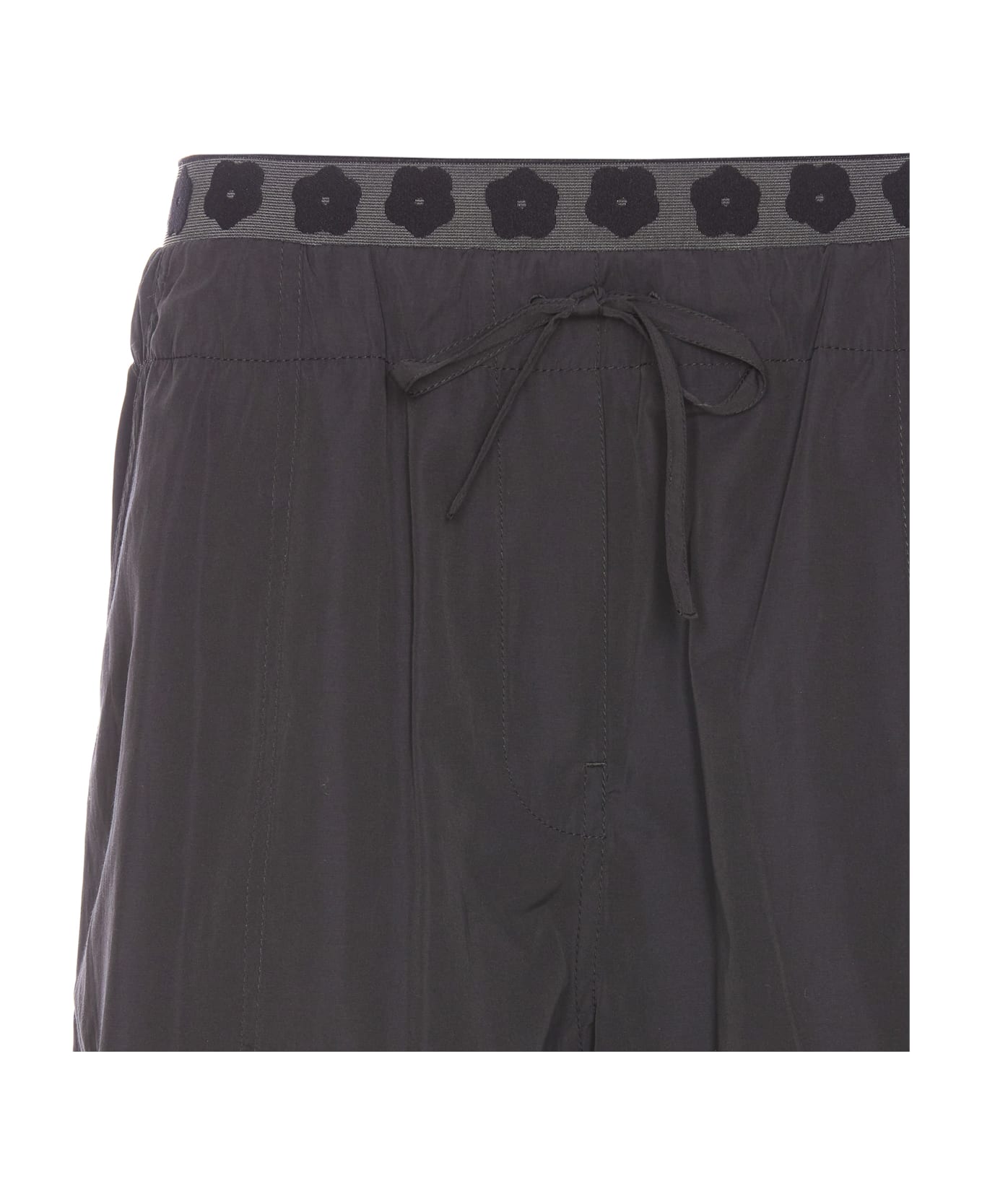 Kenzo Happy Tiger Embroidered Shorts - BLACK