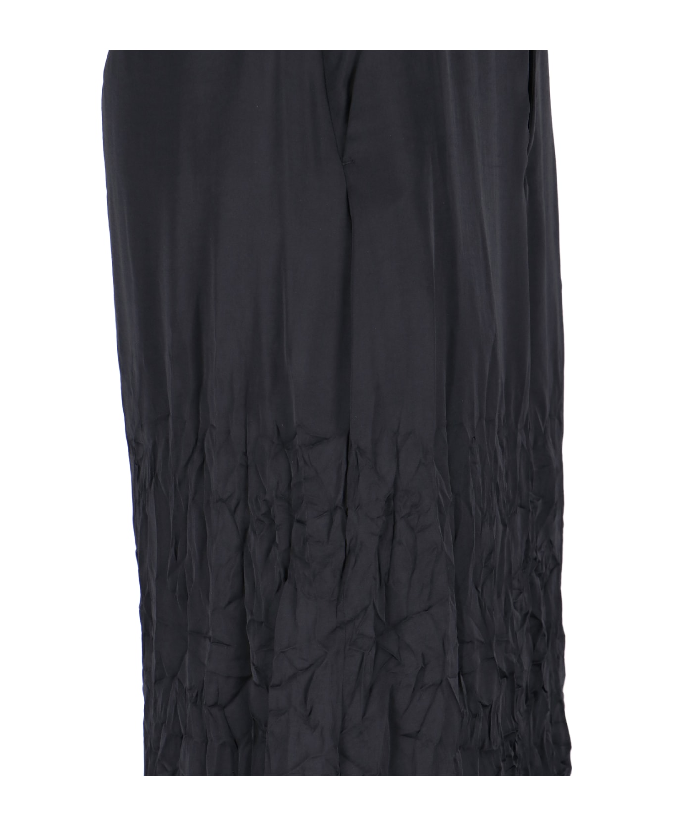 MM6 Maison Margiela Crinckle Maxi Skirt - Black